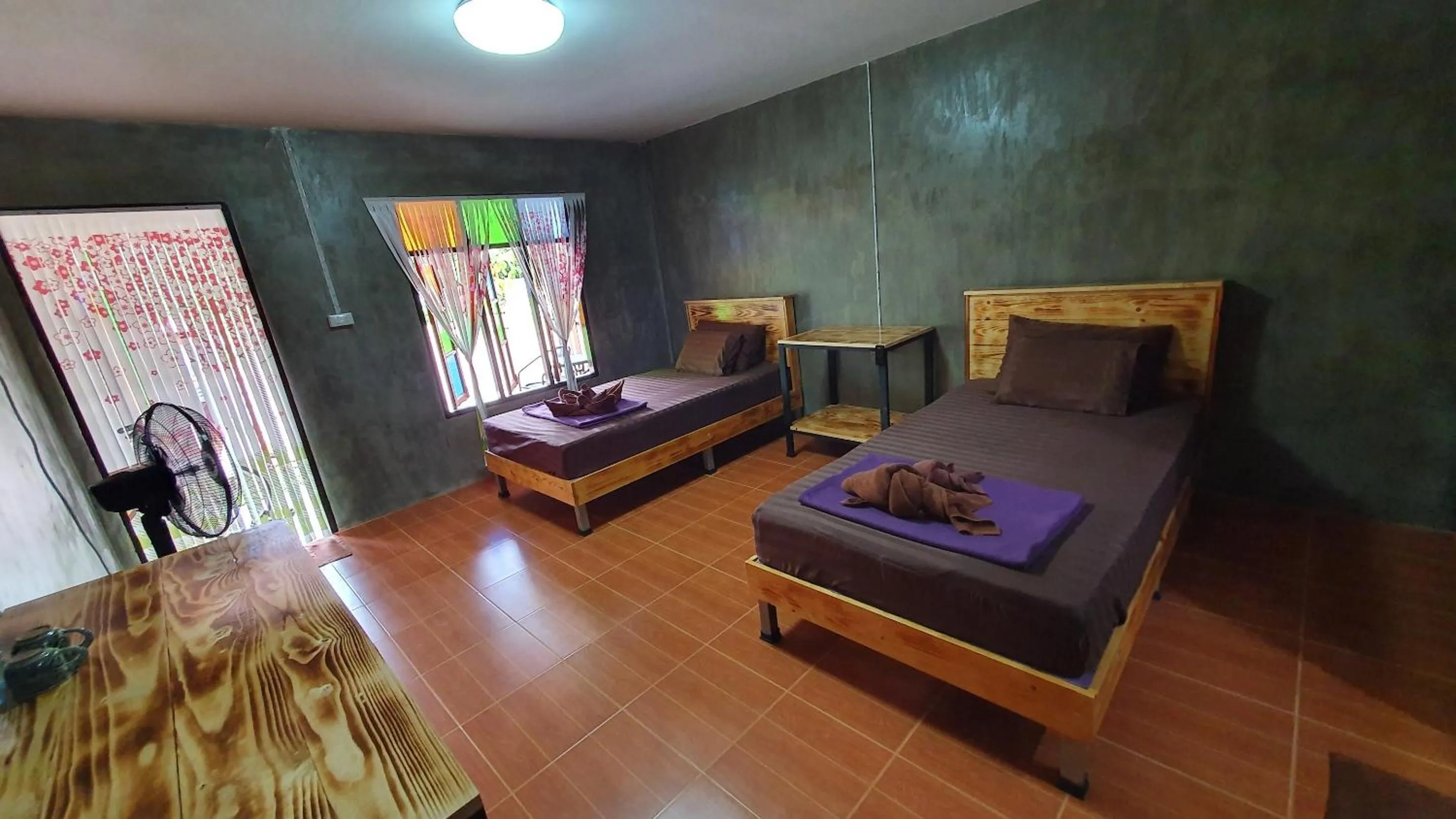 Bed in Moonshine Resort Chumphon