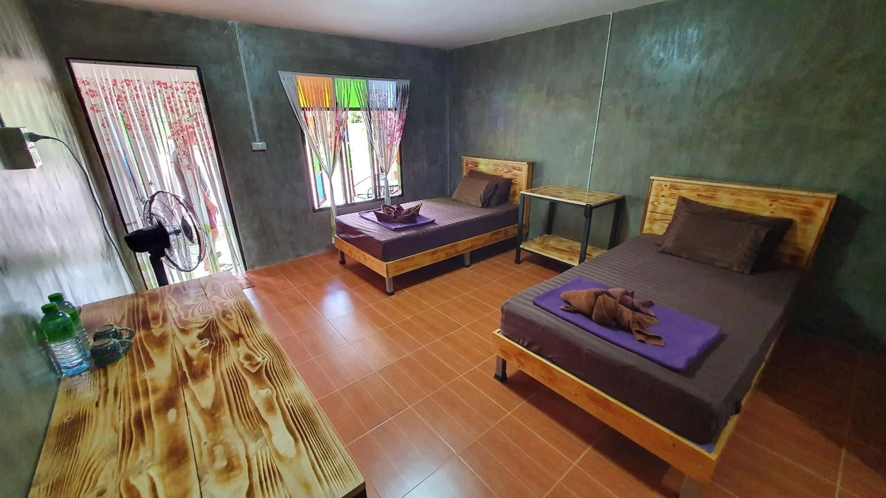 Bed in Moonshine Resort Chumphon