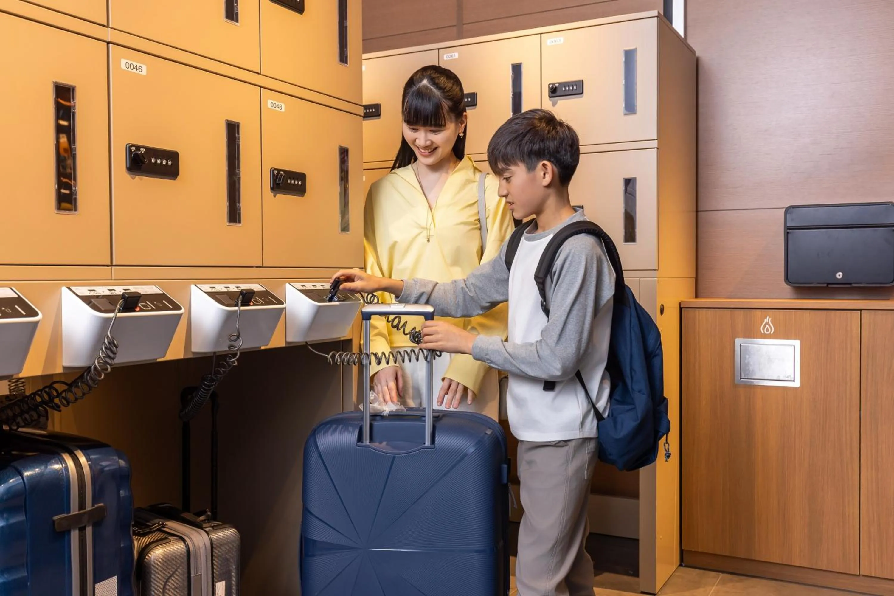 locker in Tokyu Stay Osaka Hommachi