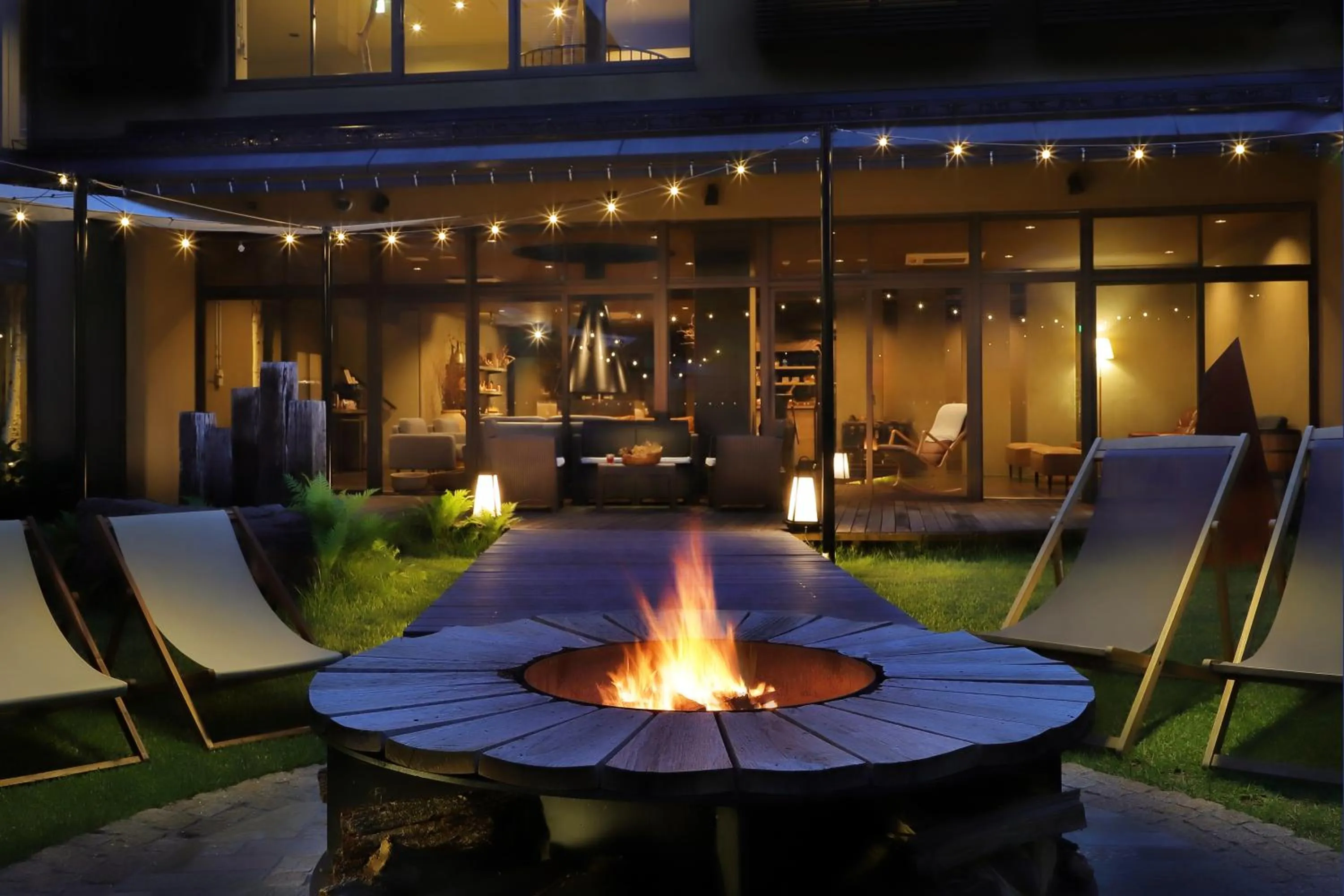 Garden view in Oyado Morinone