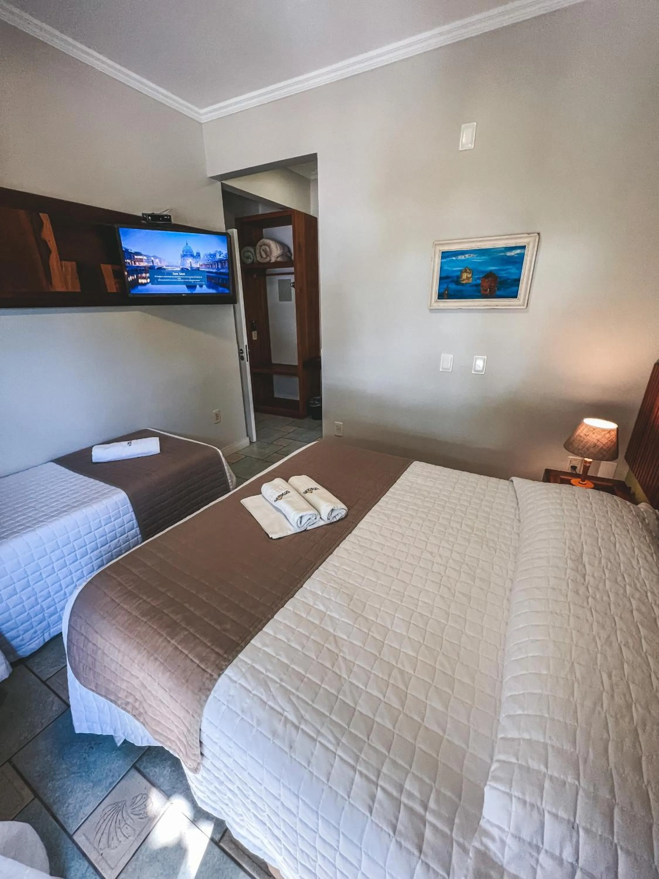 Bed in Pousada Vô Jaques