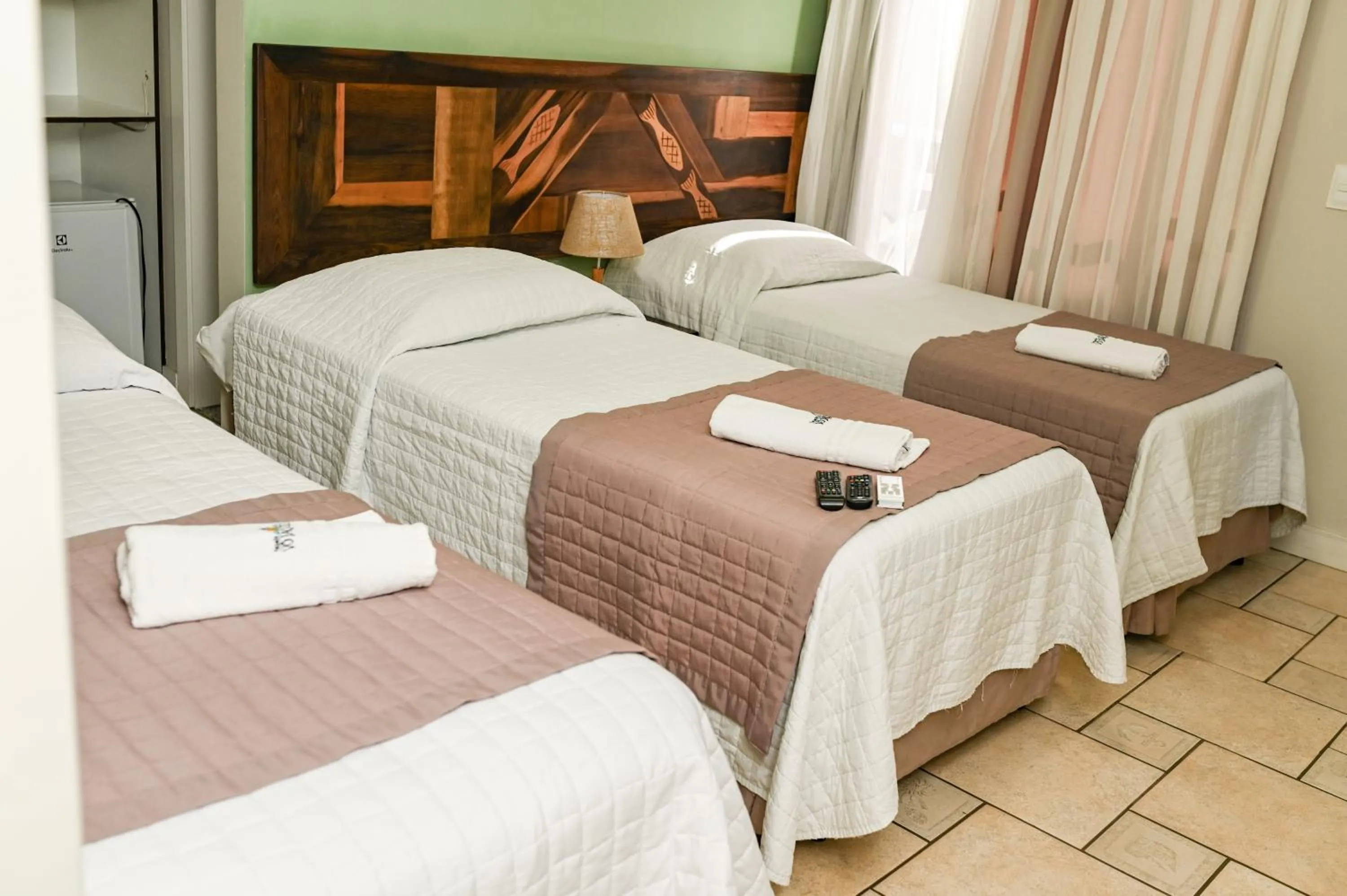 Bed in Pousada Vô Jaques