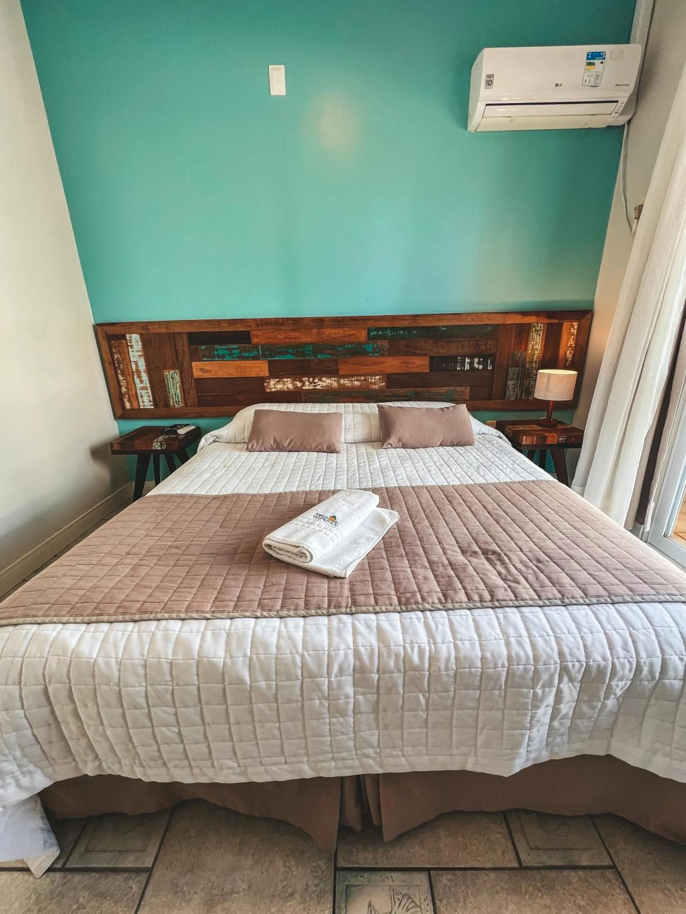 Bed in Pousada Vô Jaques