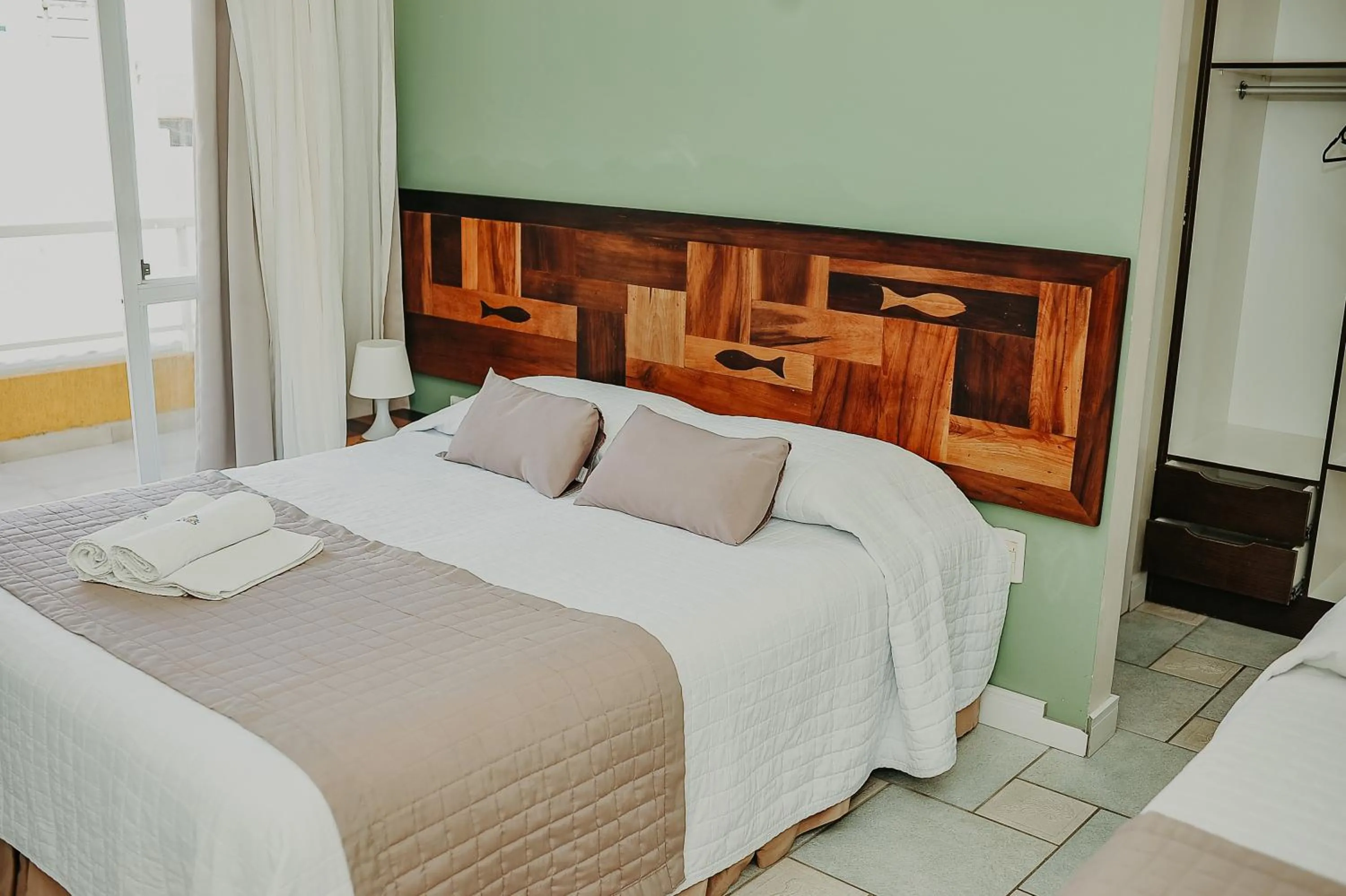 Bed in Pousada Vô Jaques