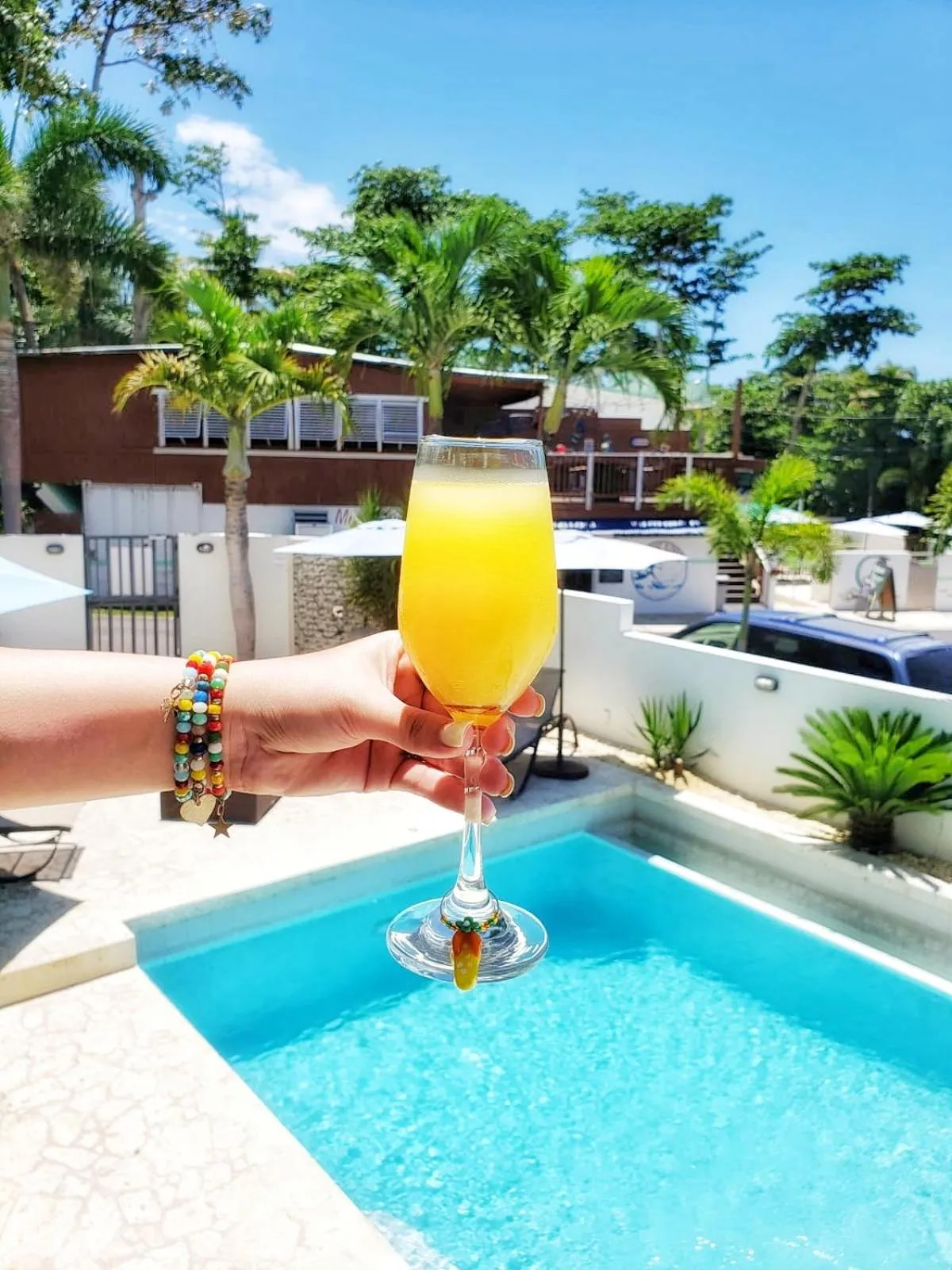 Pool view in Casa Verde Hotel - Steps to the Beach, Pool, Restaurant & Bar