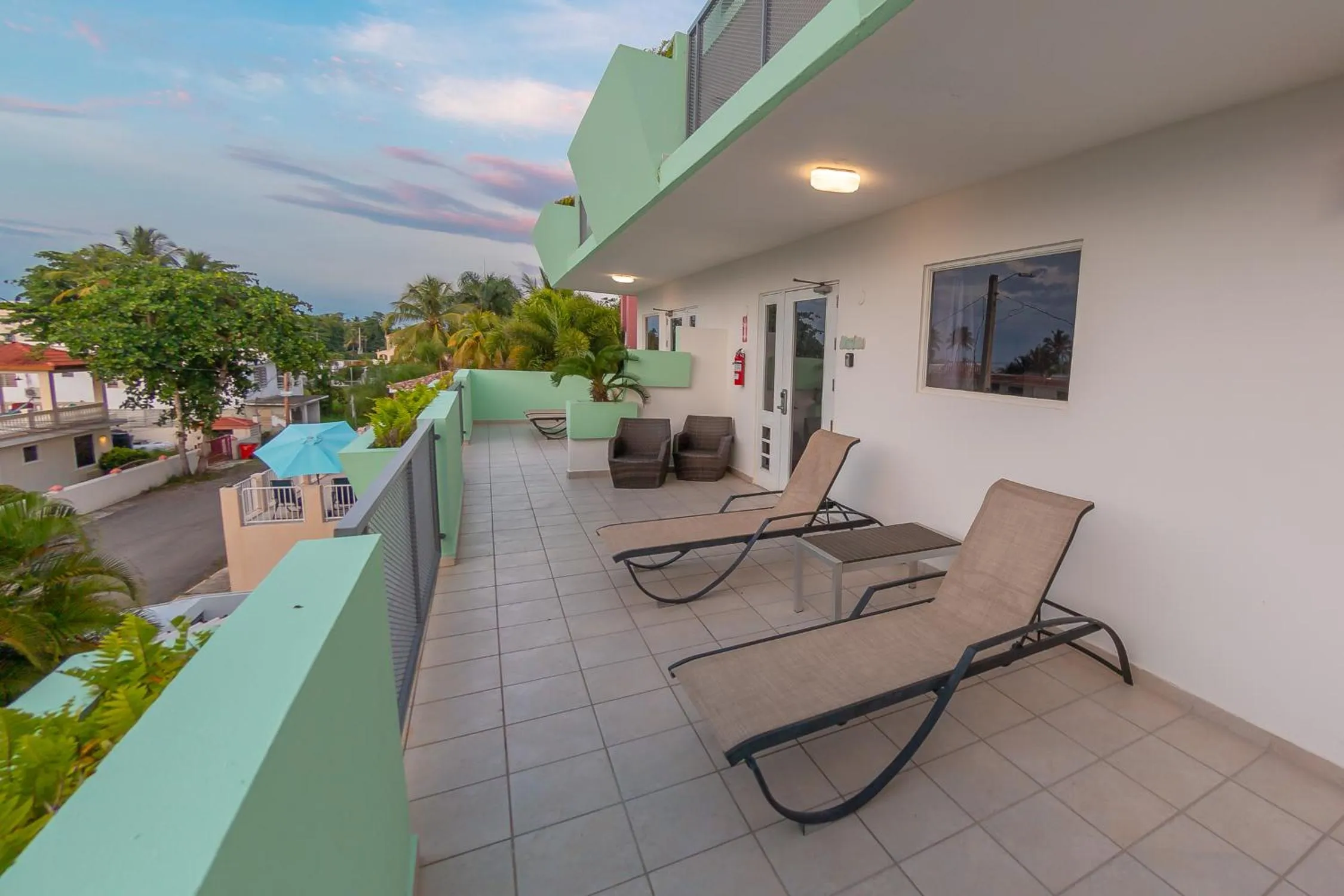 Balcony/Terrace in Casa Verde Hotel - Steps to the Beach, Pool, Restaurant & Bar
