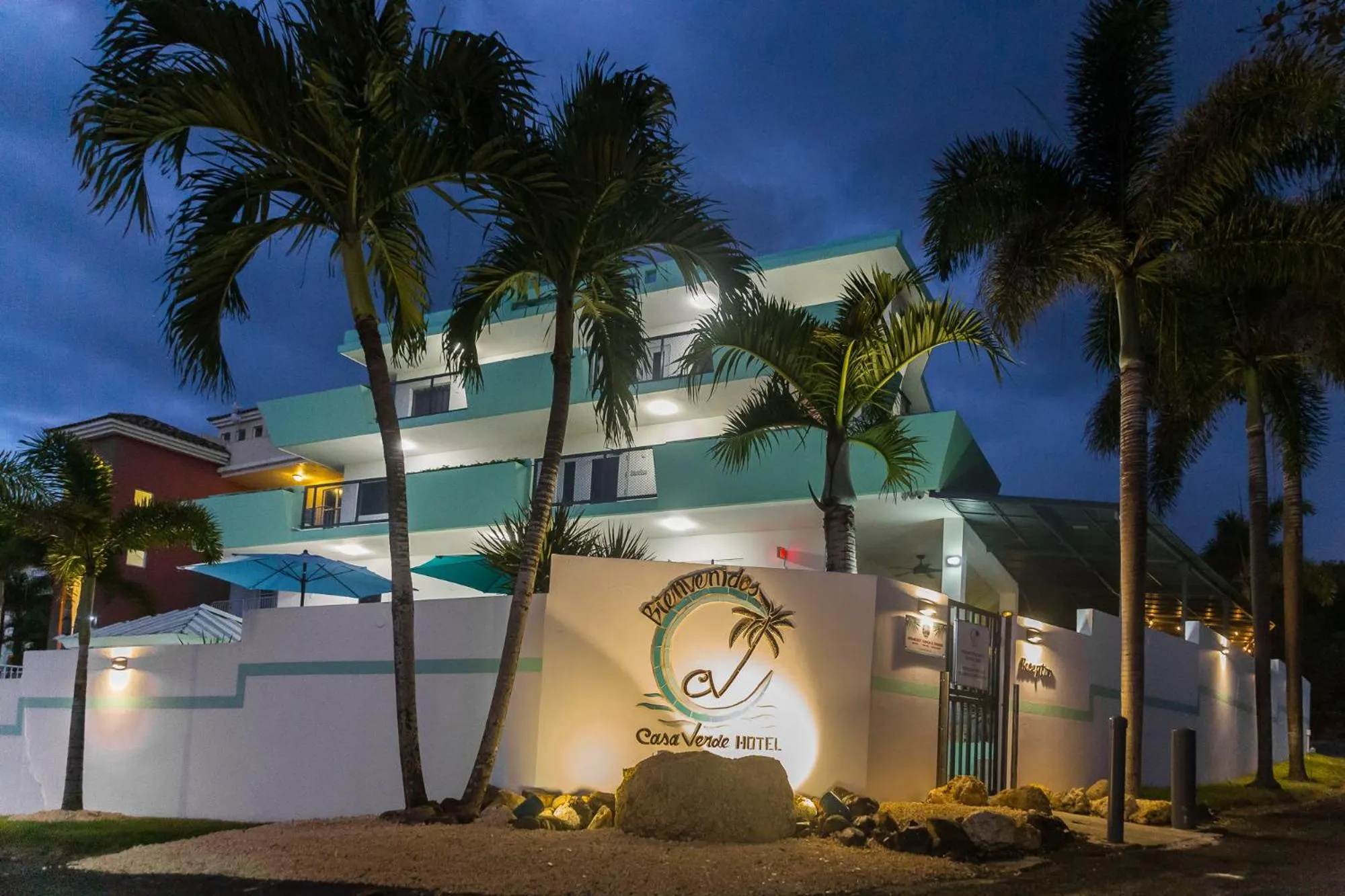 Property logo or sign in Casa Verde Hotel - Steps to the Beach, Pool, Restaurant & Bar