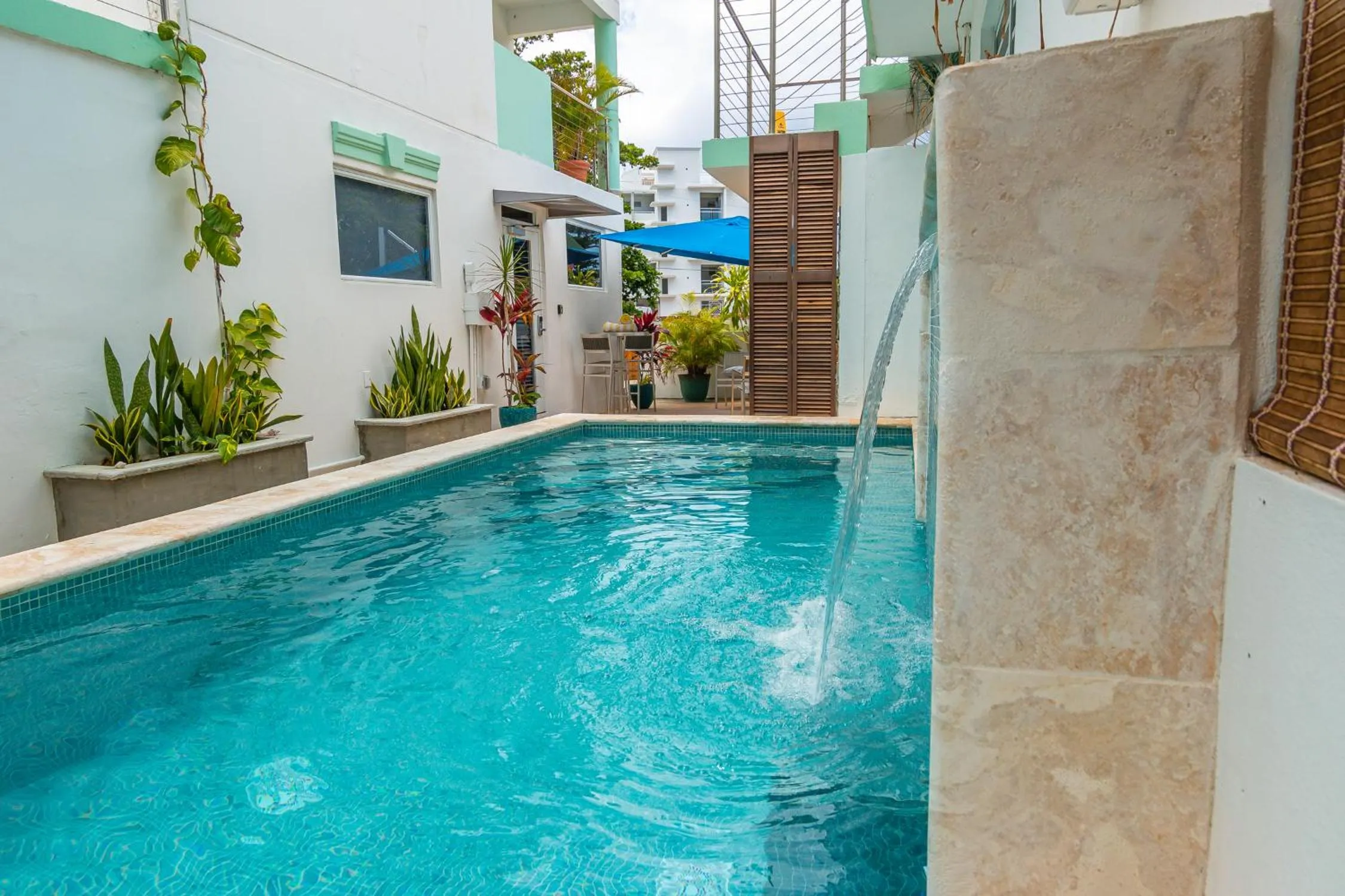 Pool view in Casa Verde Hotel - Steps to the Beach, Pool, Restaurant & Bar