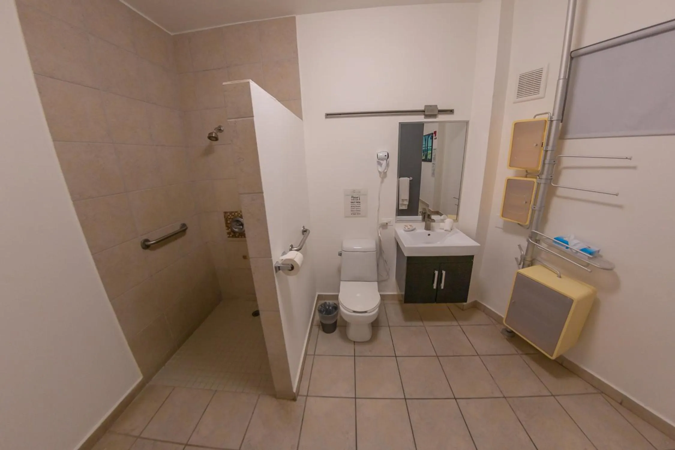 Shower in Casa Verde Hotel - Steps to the Beach, Pool, Restaurant & Bar