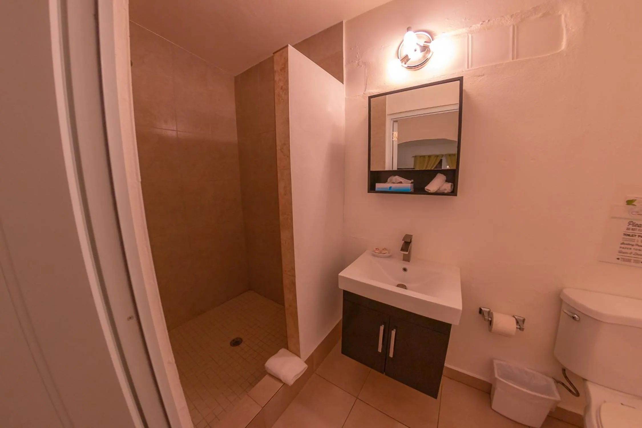 Bathroom in Casa Verde Hotel - Steps to the Beach, Pool, Restaurant & Bar