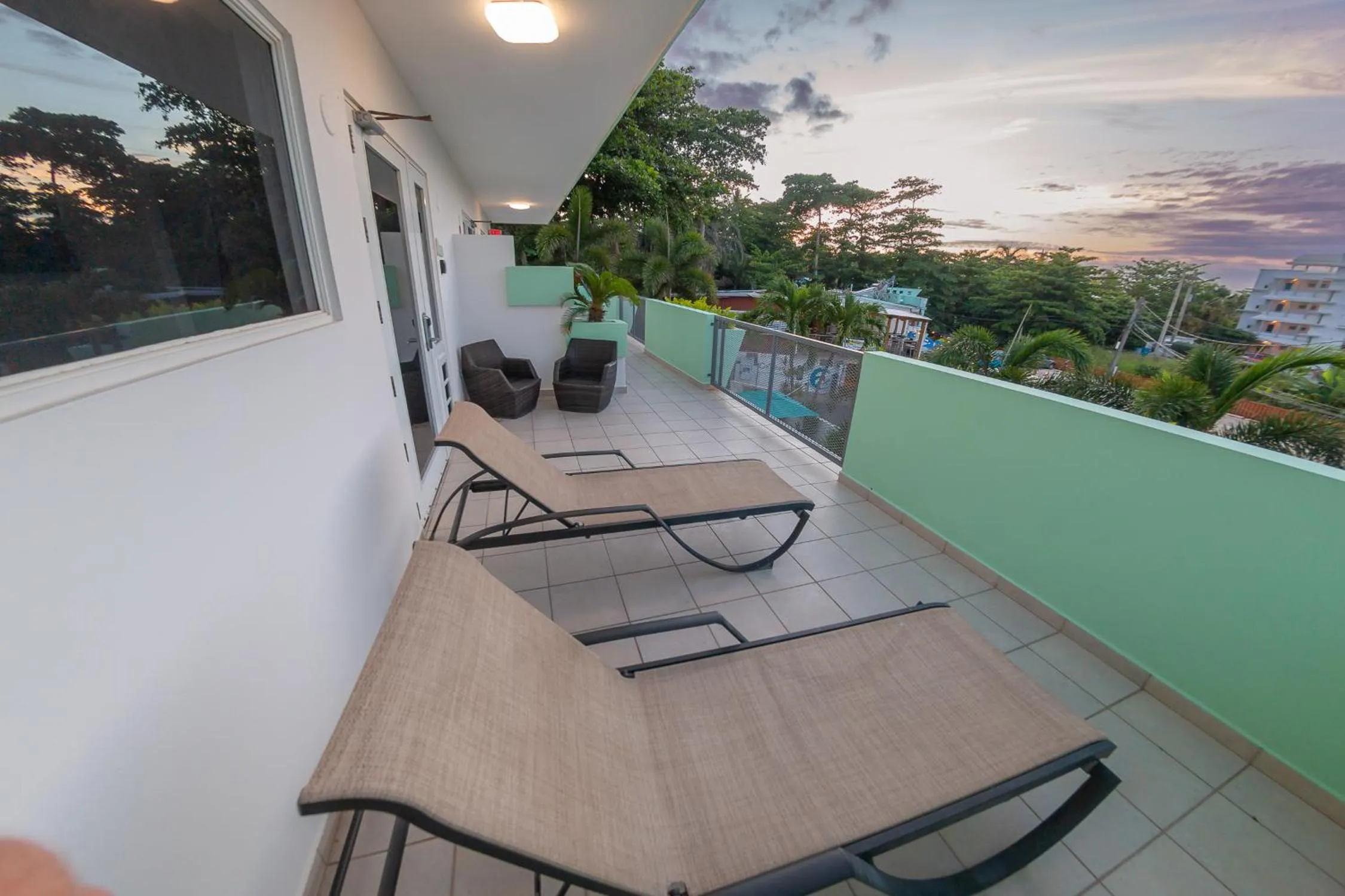 Balcony/Terrace in Casa Verde Hotel - Steps to the Beach, Pool, Restaurant & Bar