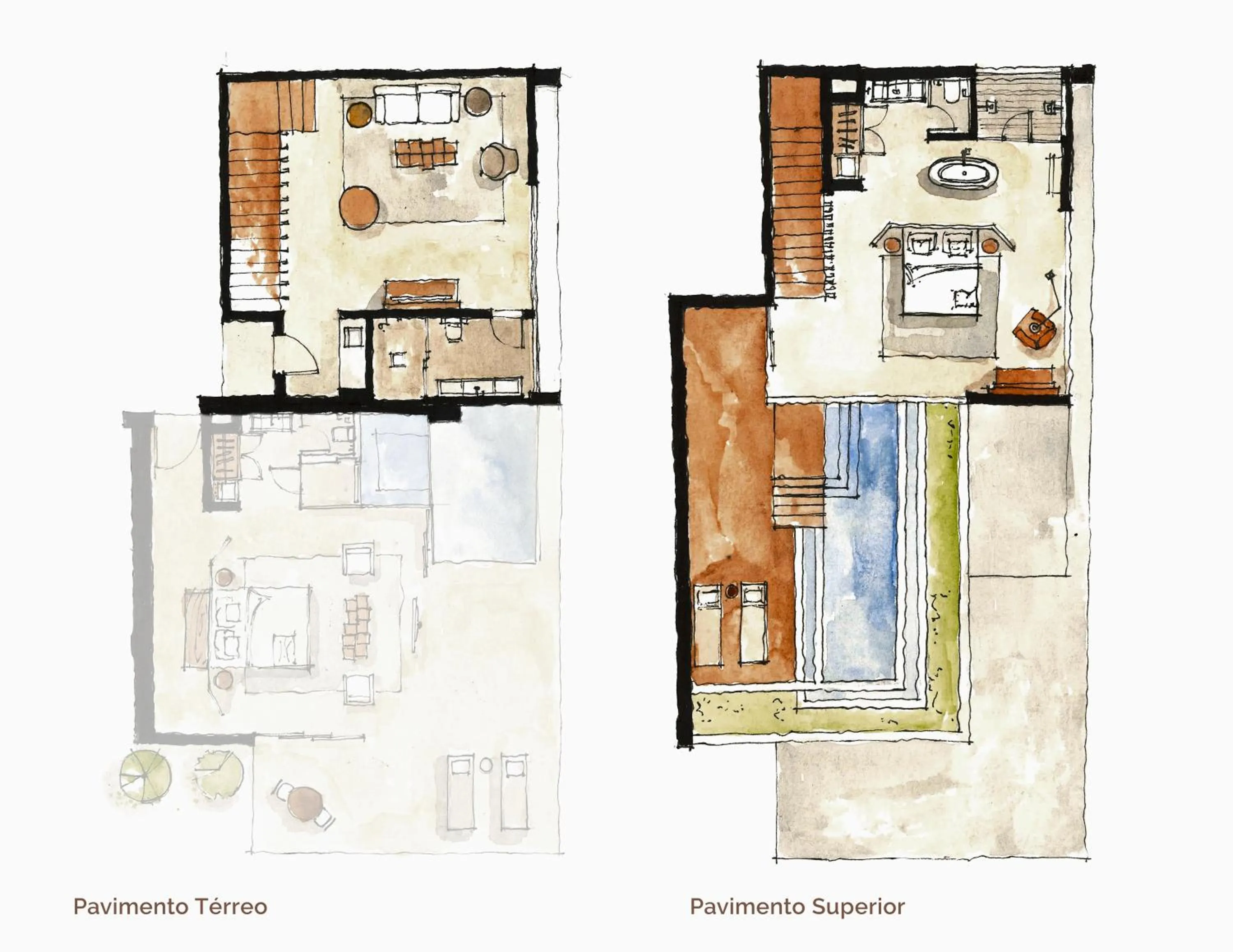 Floor plan in Carmel Taíba Exclusive Resort