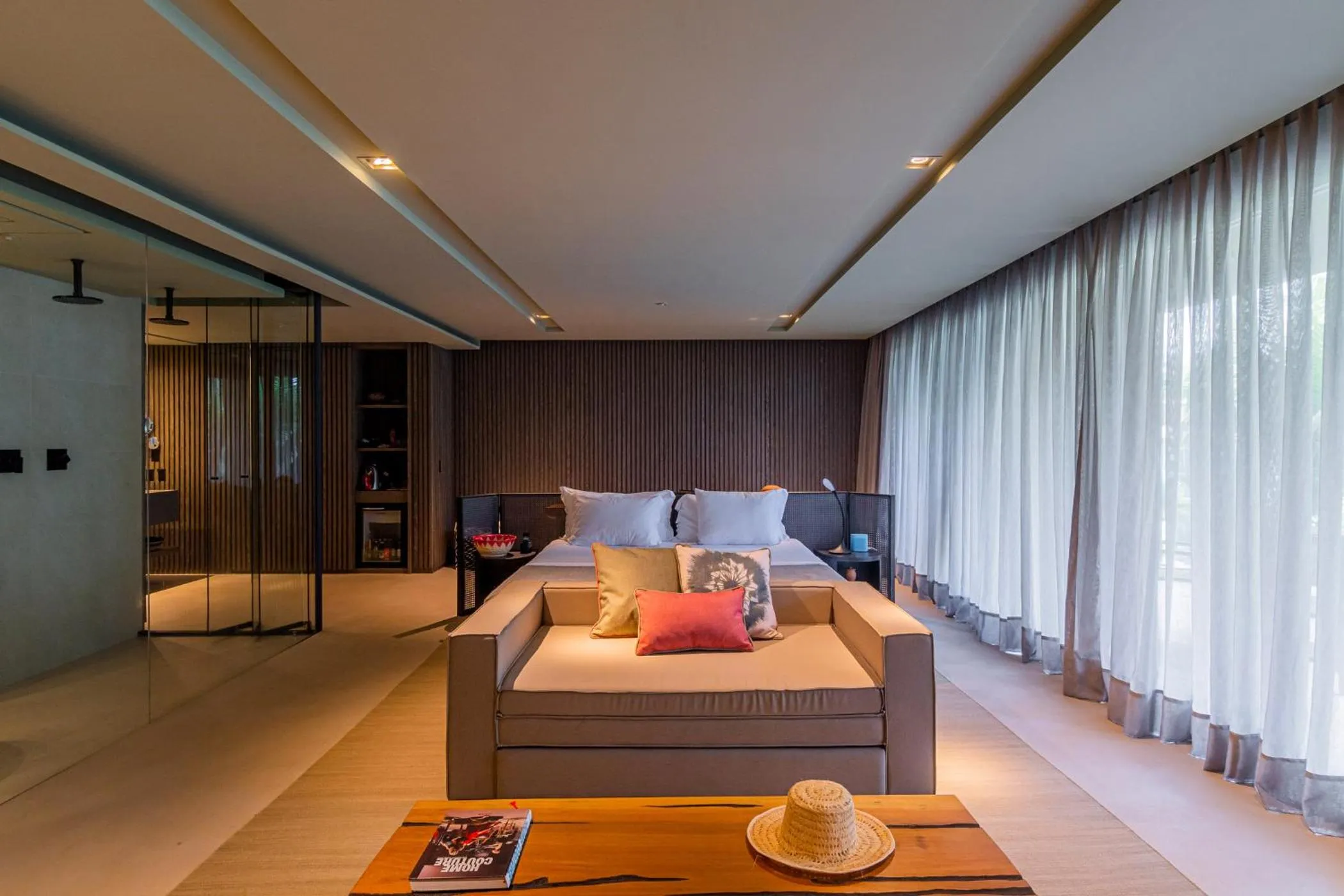 Living room, Bed in Carmel Taíba Exclusive Resort