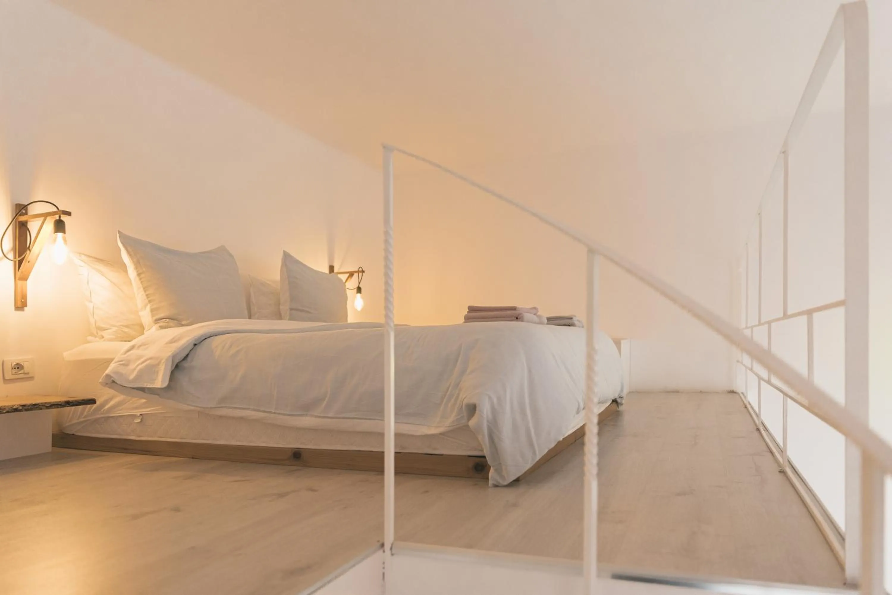 Bed in Sun&Moon Ohridlake Apartments