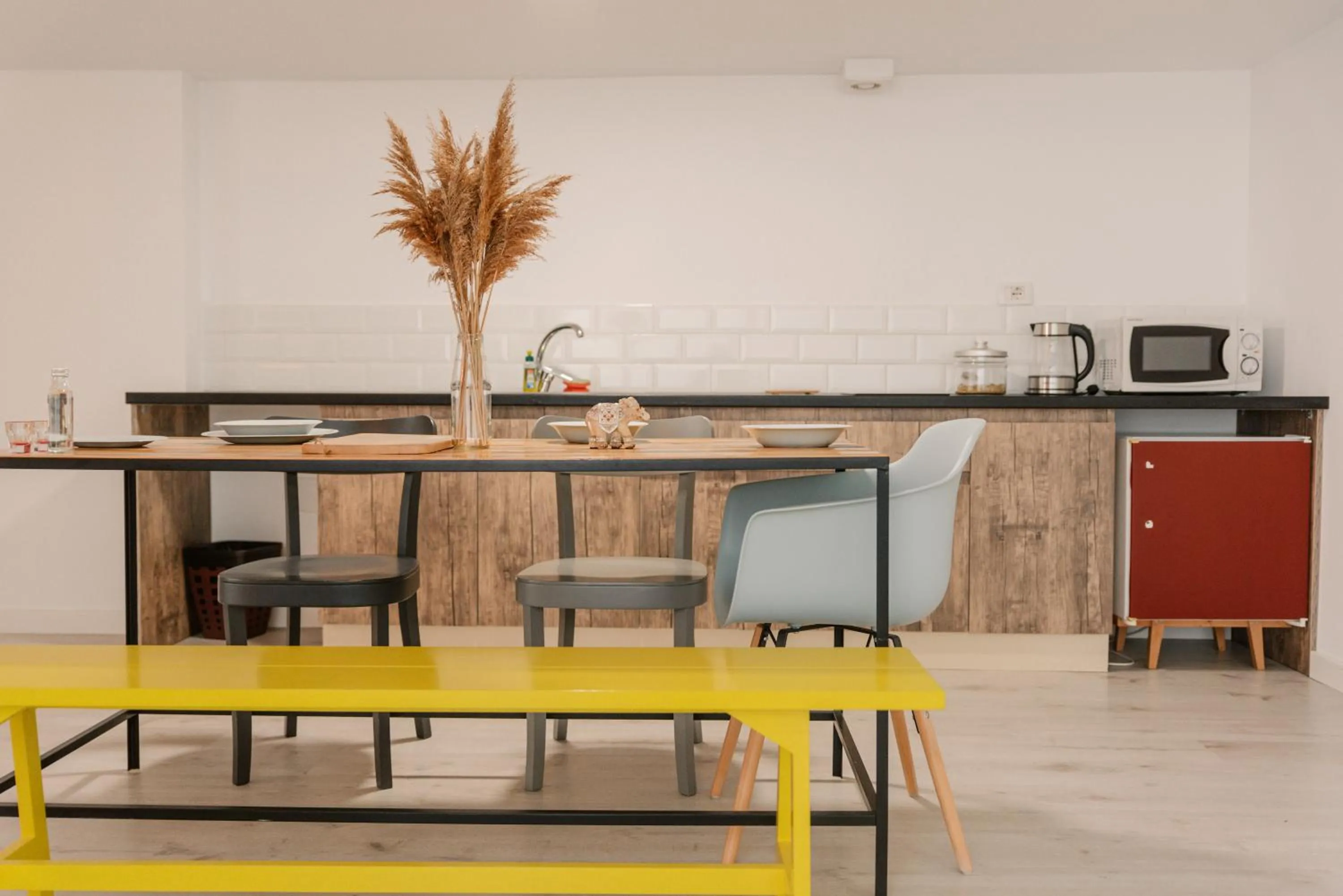 Kitchen or kitchenette in Sun&Moon Ohridlake Apartments