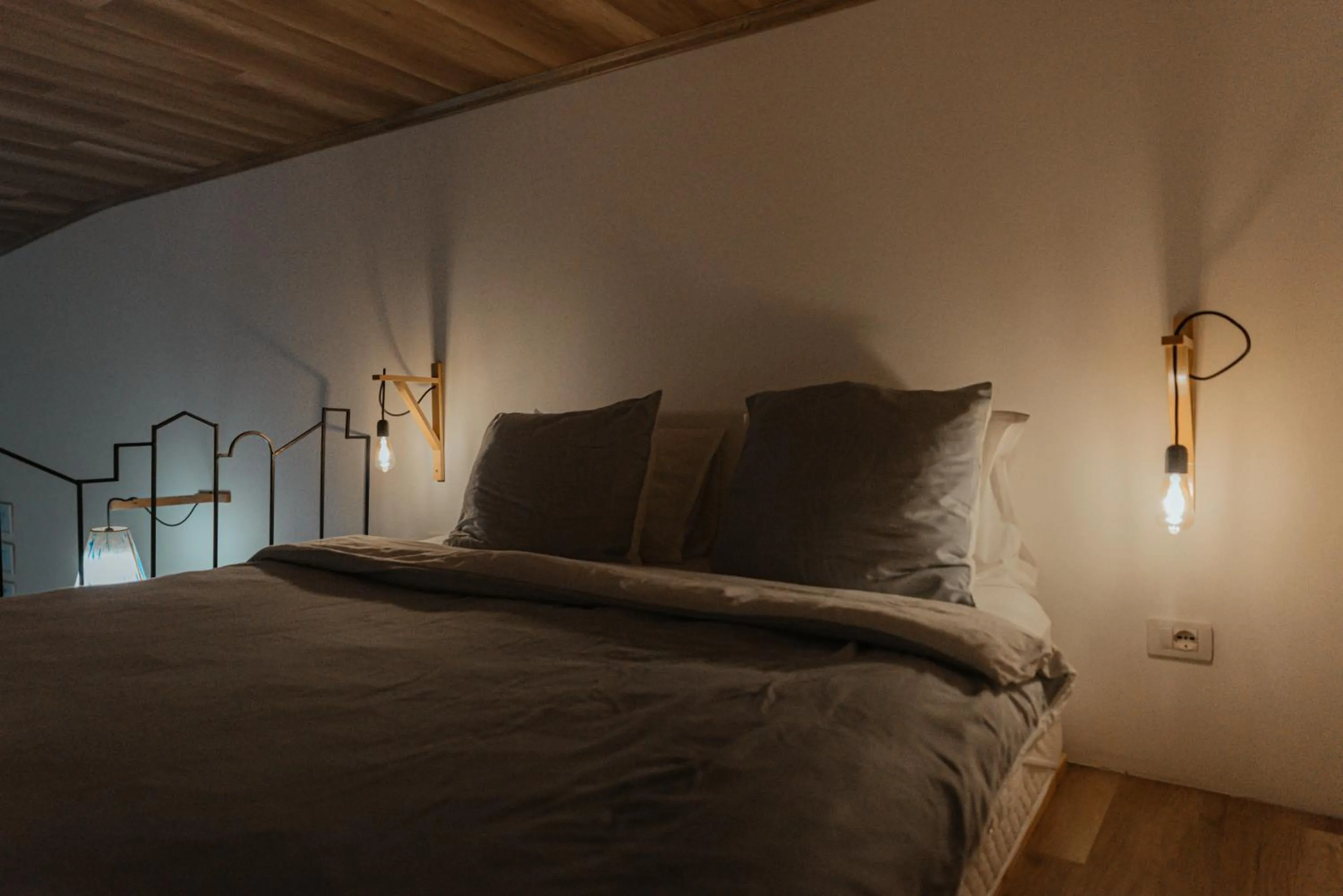 Bed in Sun&Moon Ohridlake Apartments