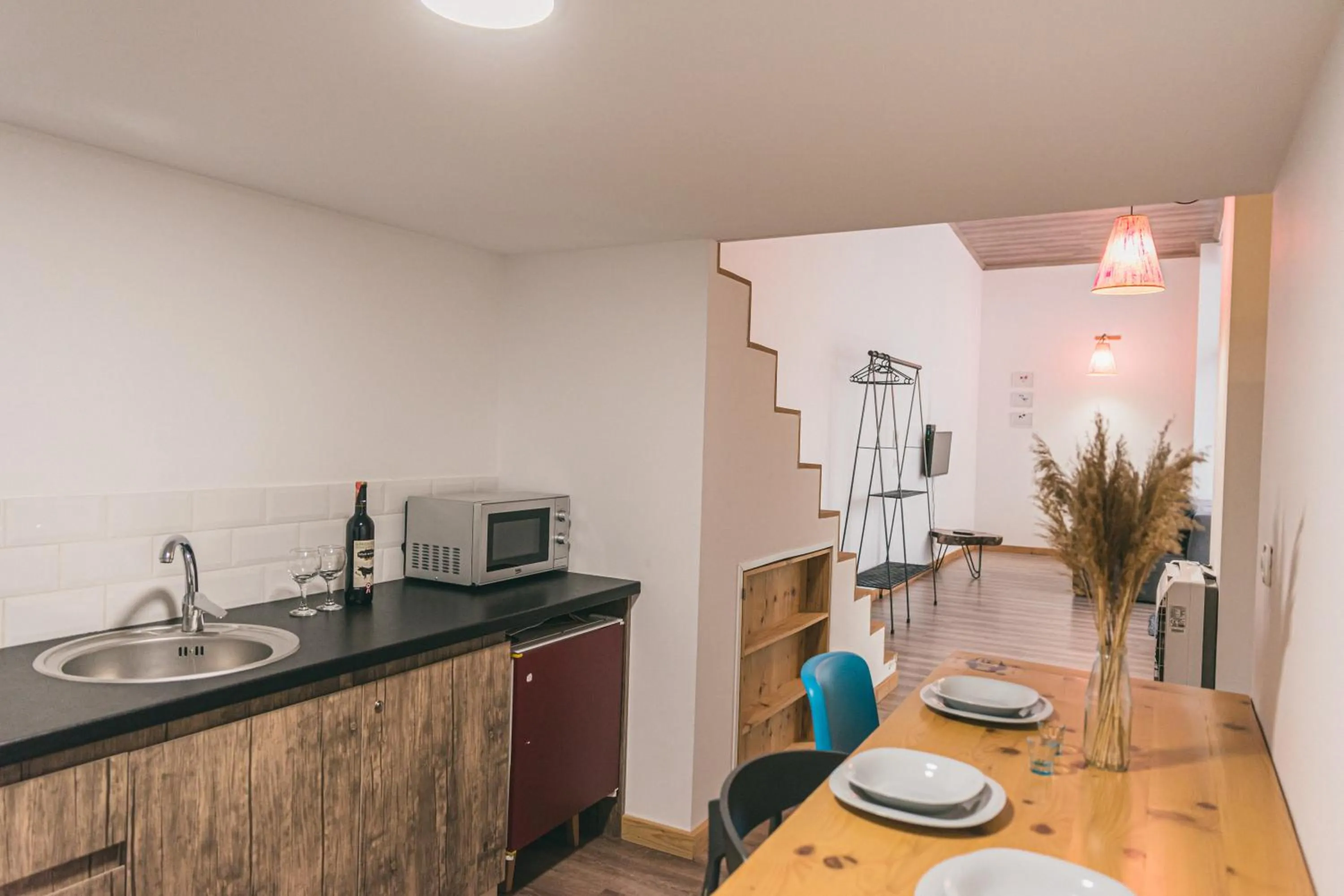 Kitchen or kitchenette in Sun&Moon Ohridlake Apartments