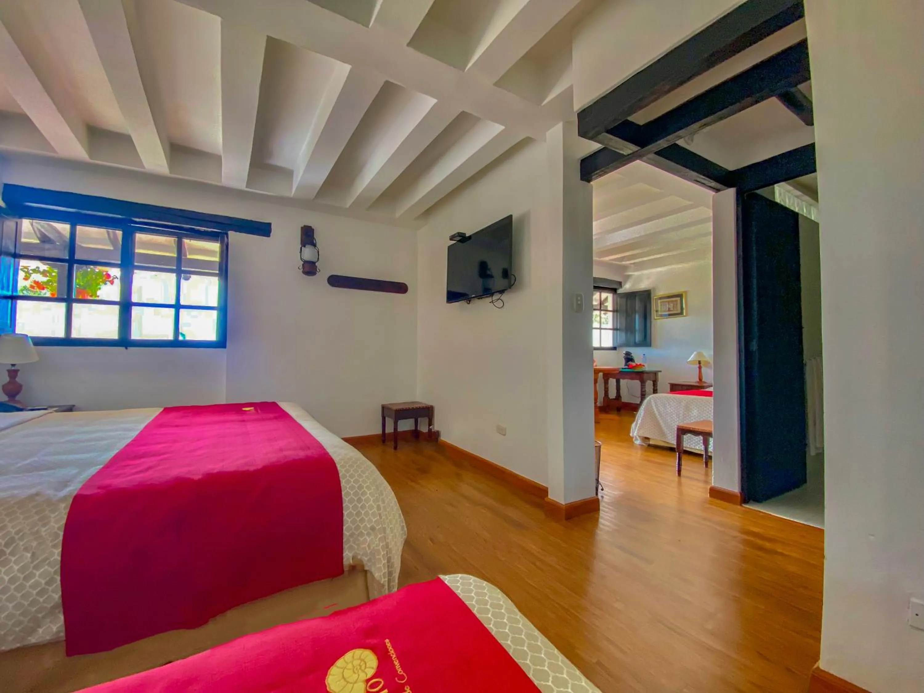 Decorative detail, Bed in Hospederia Centro de Convenciones Duruelo