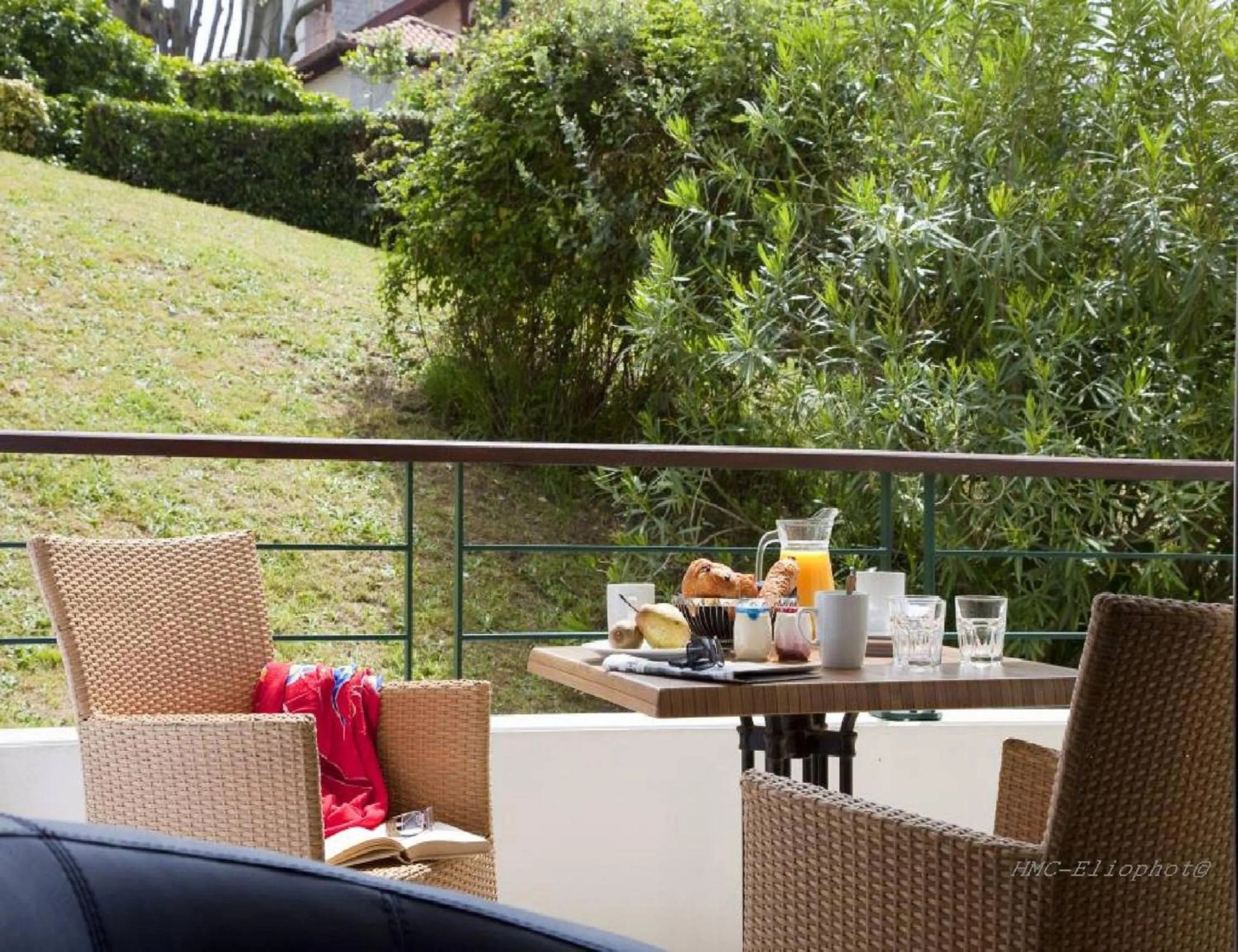 Garden view in Résidence Biarritz Ocean