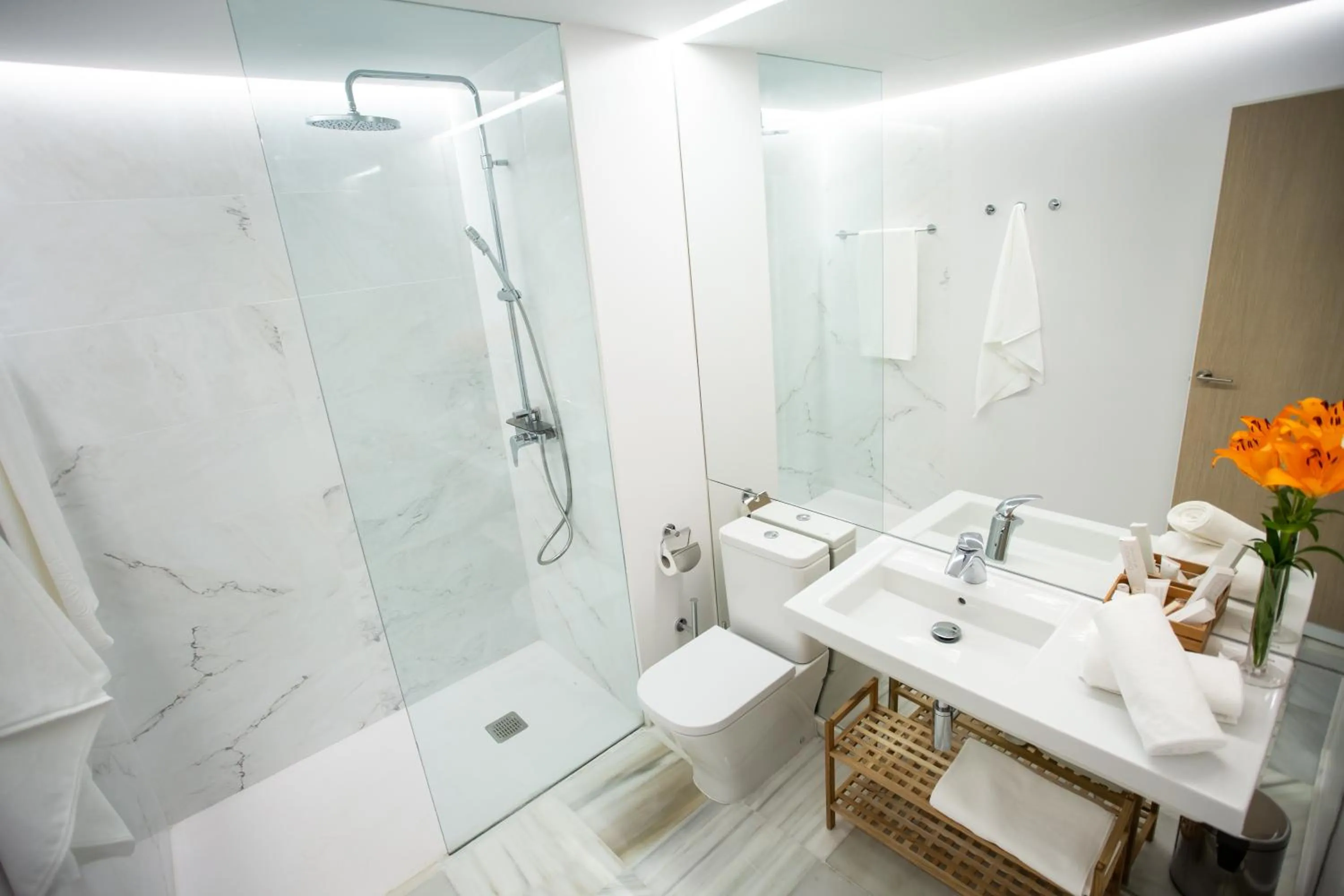 Shower in Plazuela del Carbón Suites