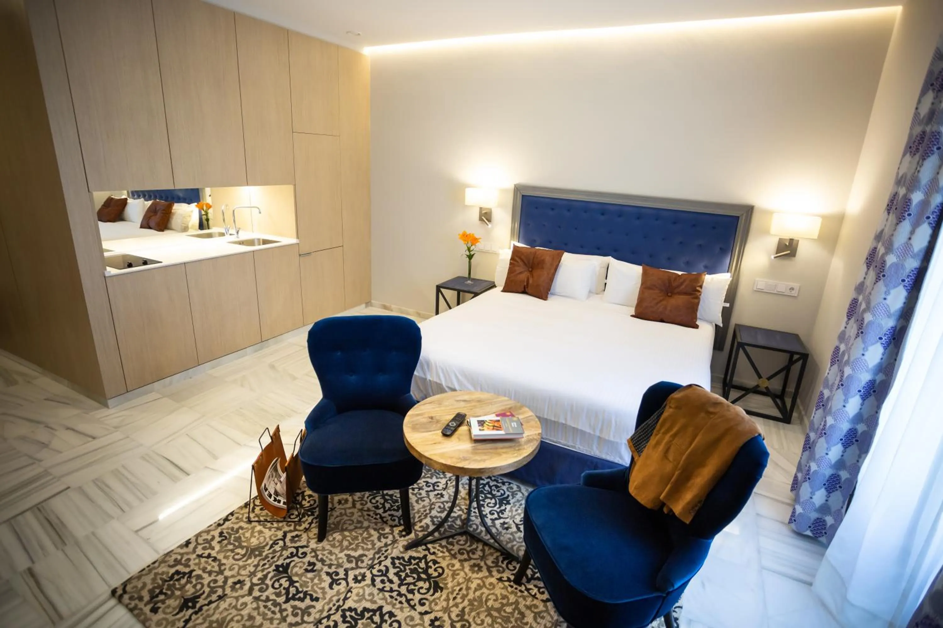 Bed in Plazuela del Carbón Suites