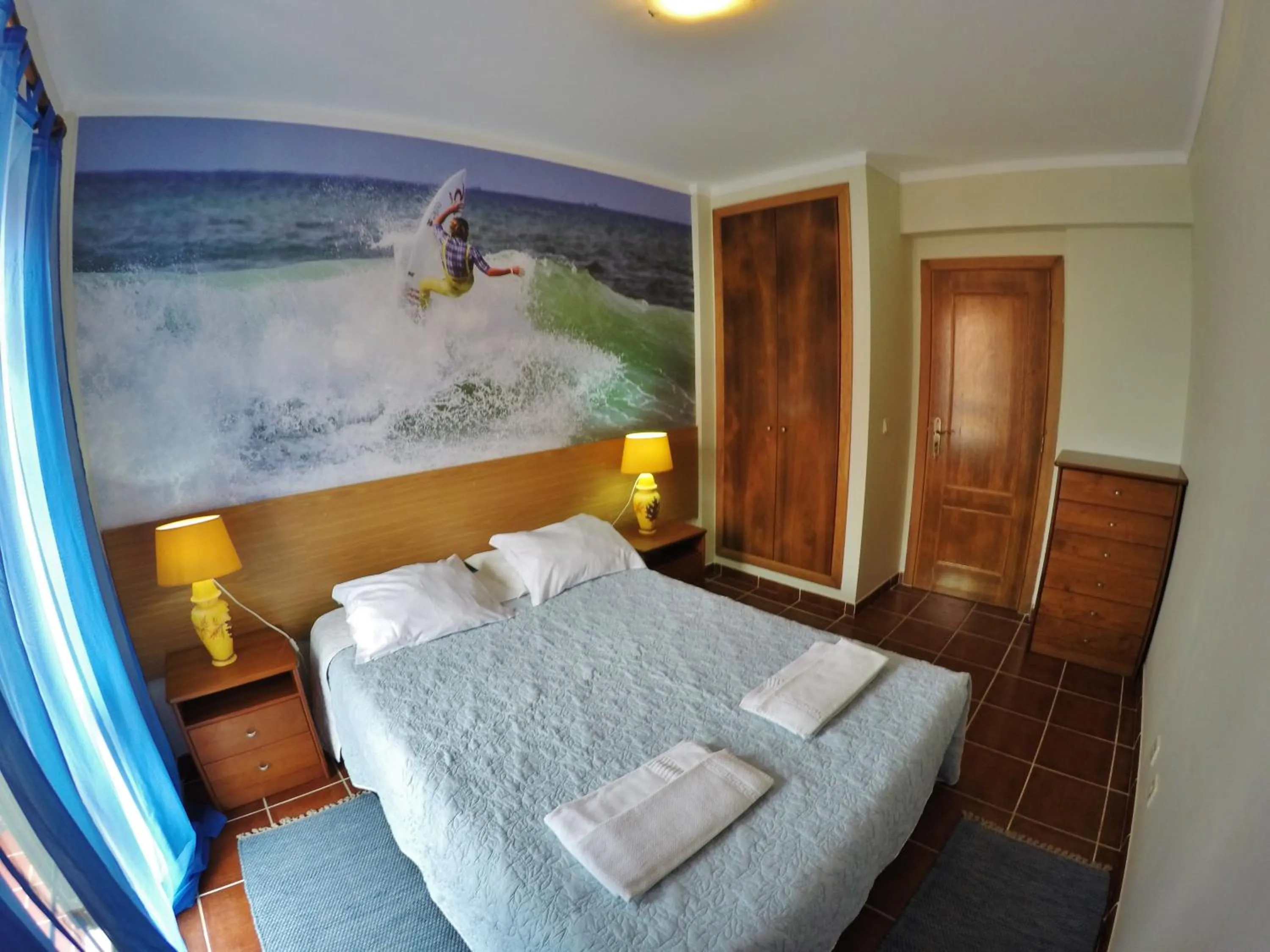 Bedroom, Bed in Supertubos Beach Hostel