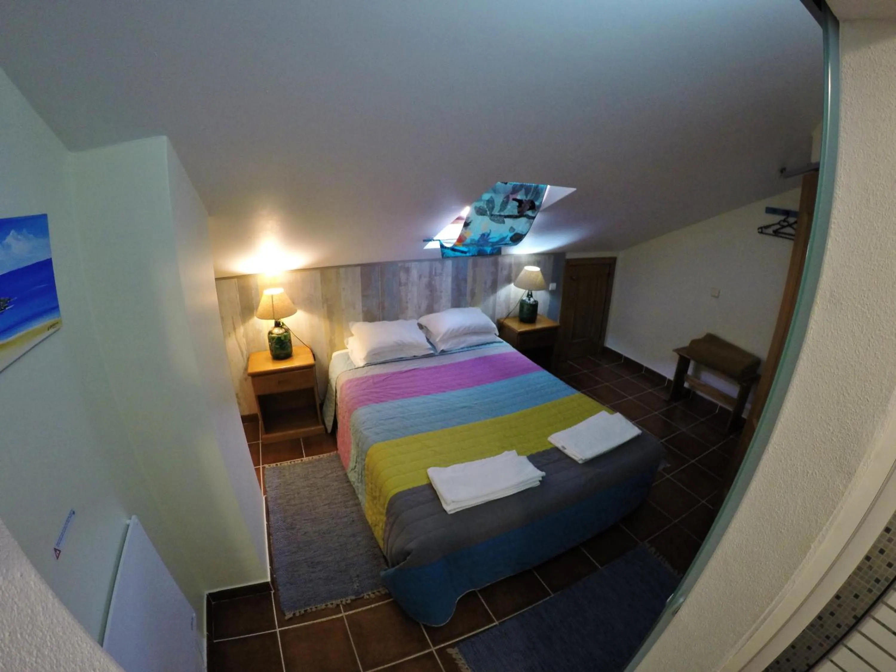 Bedroom, Bed in Supertubos Beach Hostel