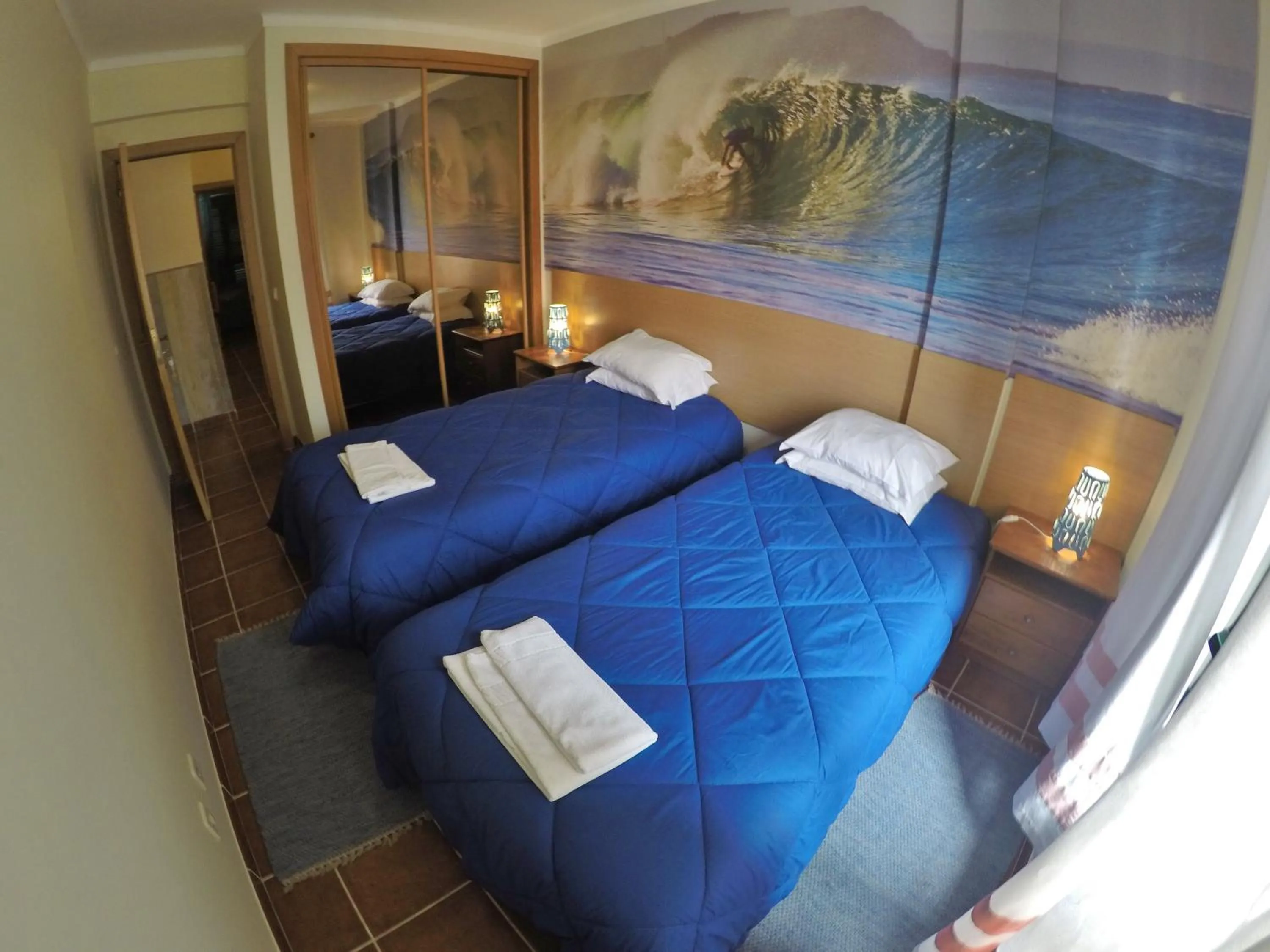 Bedroom, Bed in Supertubos Beach Hostel