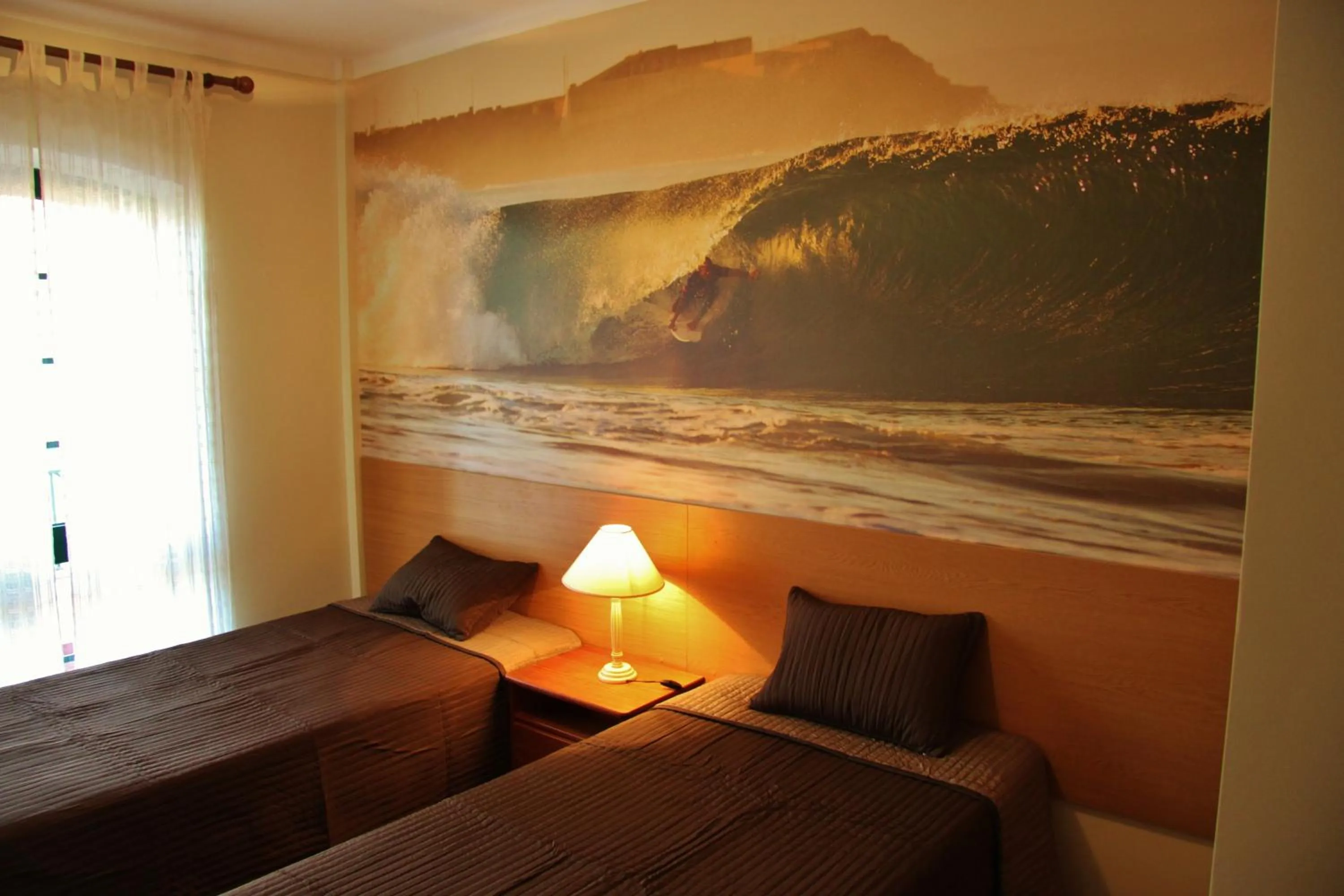 Bedroom, Bed in Supertubos Beach Hostel