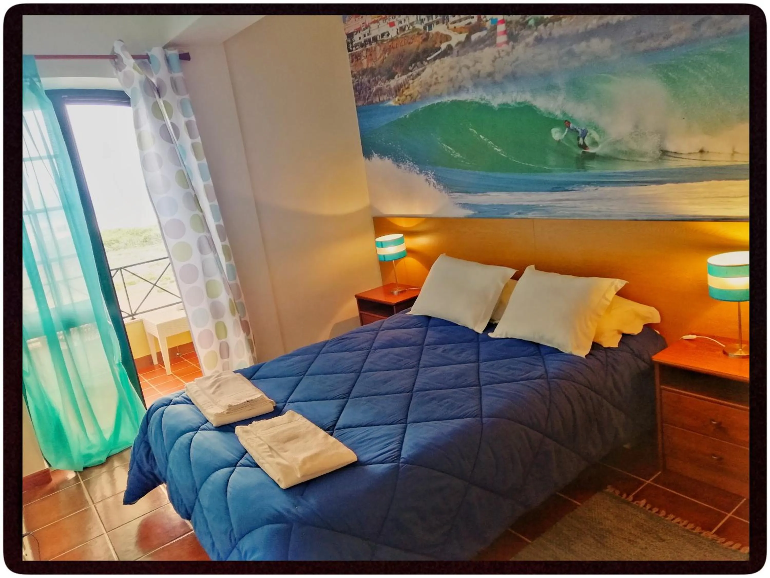 Bedroom, Bed in Supertubos Beach Hostel