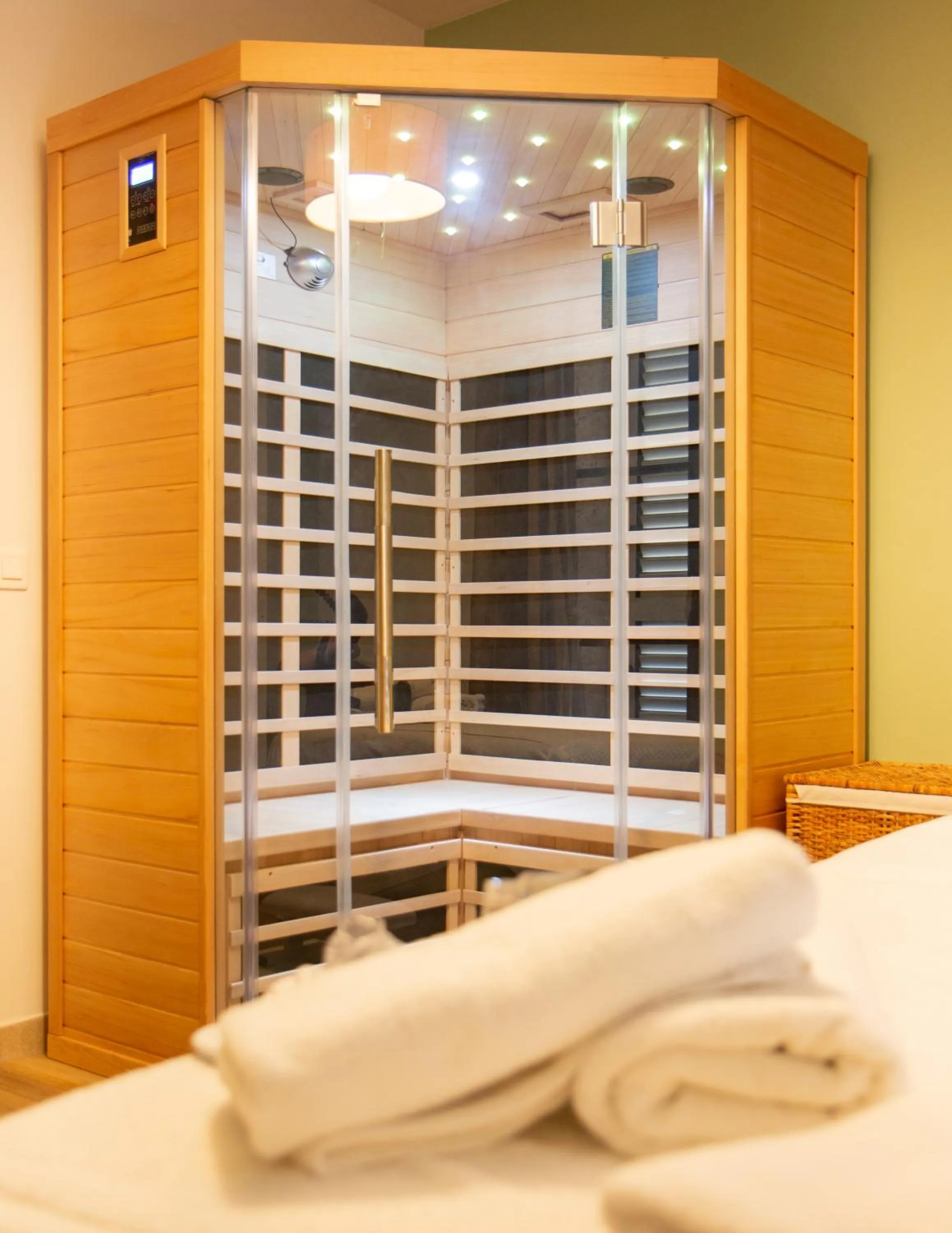 Sauna, Bed in Hotel U Ricordu & Spa