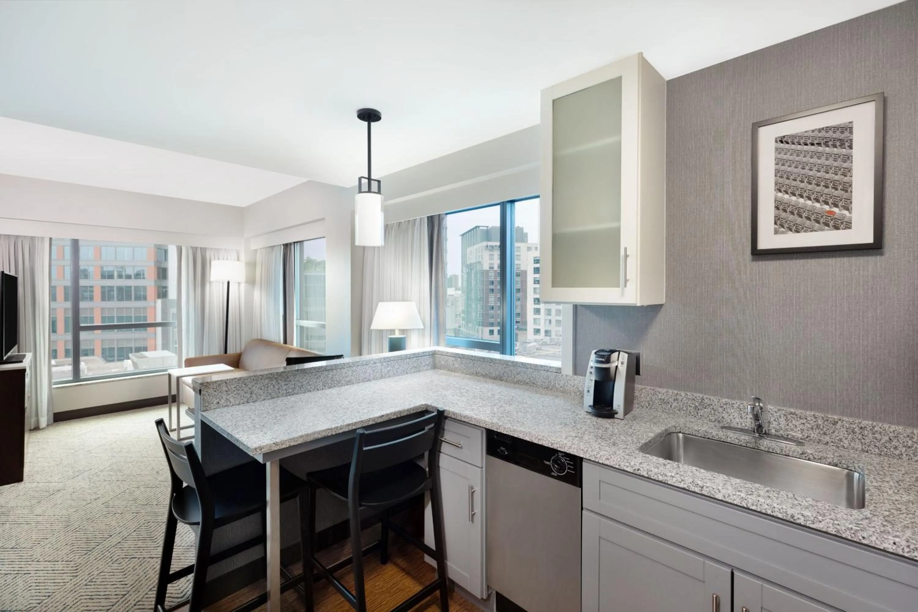 Kitchen or kitchenette in Residence Inn by Marriott Boston Back Bay/Fenway