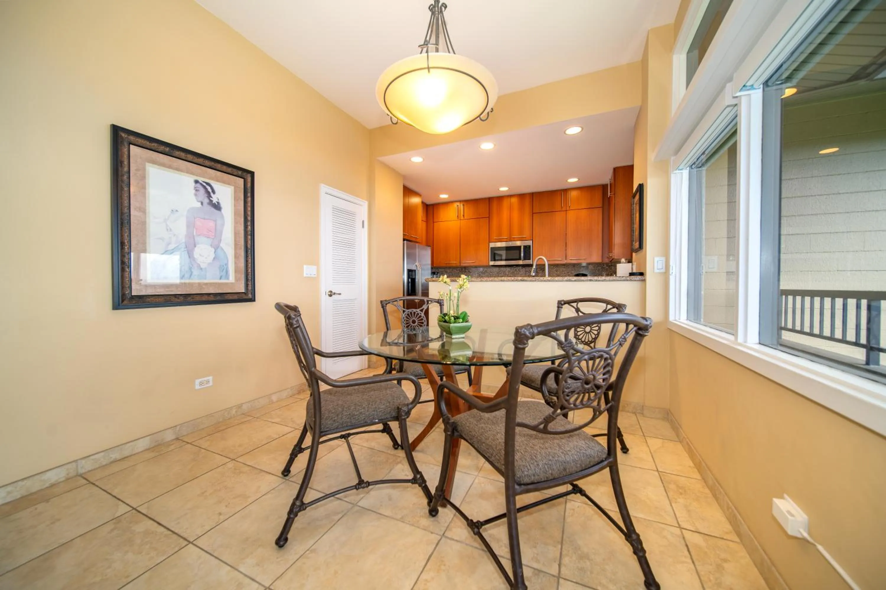 Dining area in Kapalua Villas Maui