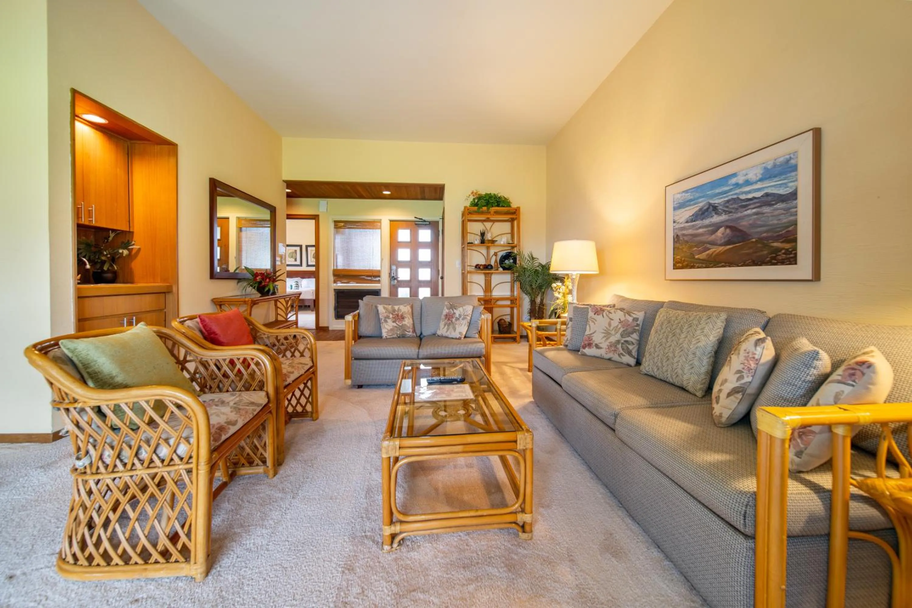 Living room in Kapalua Villas Maui