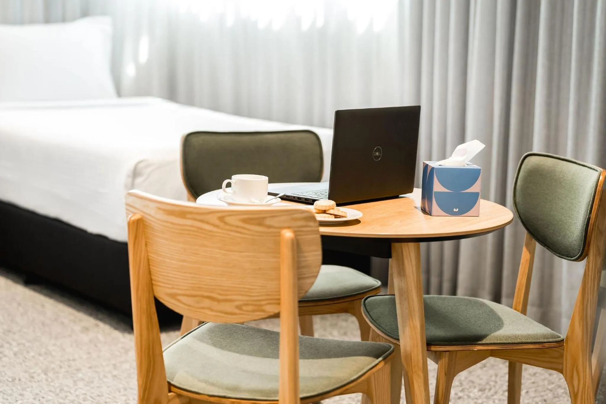 Seating area, Bed in Mary MacKillop Place