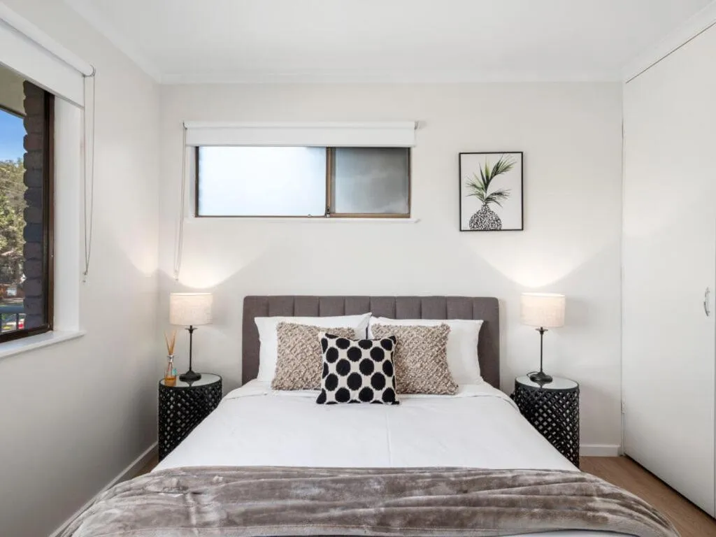 Bed in Ocean Park Motel & Holiday Apartments