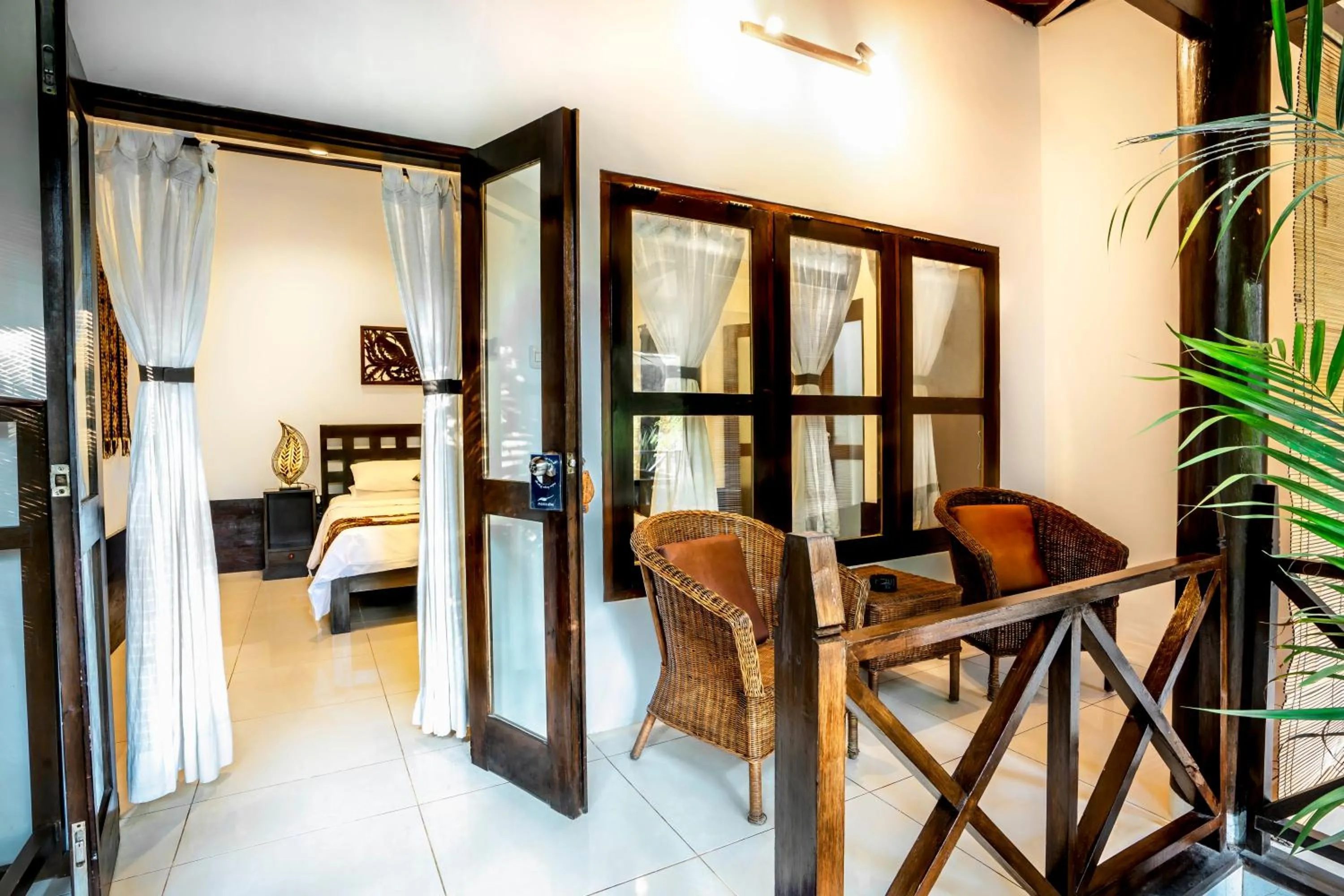 Balcony/Terrace, Bed in Manta Dive Gili Air Resort