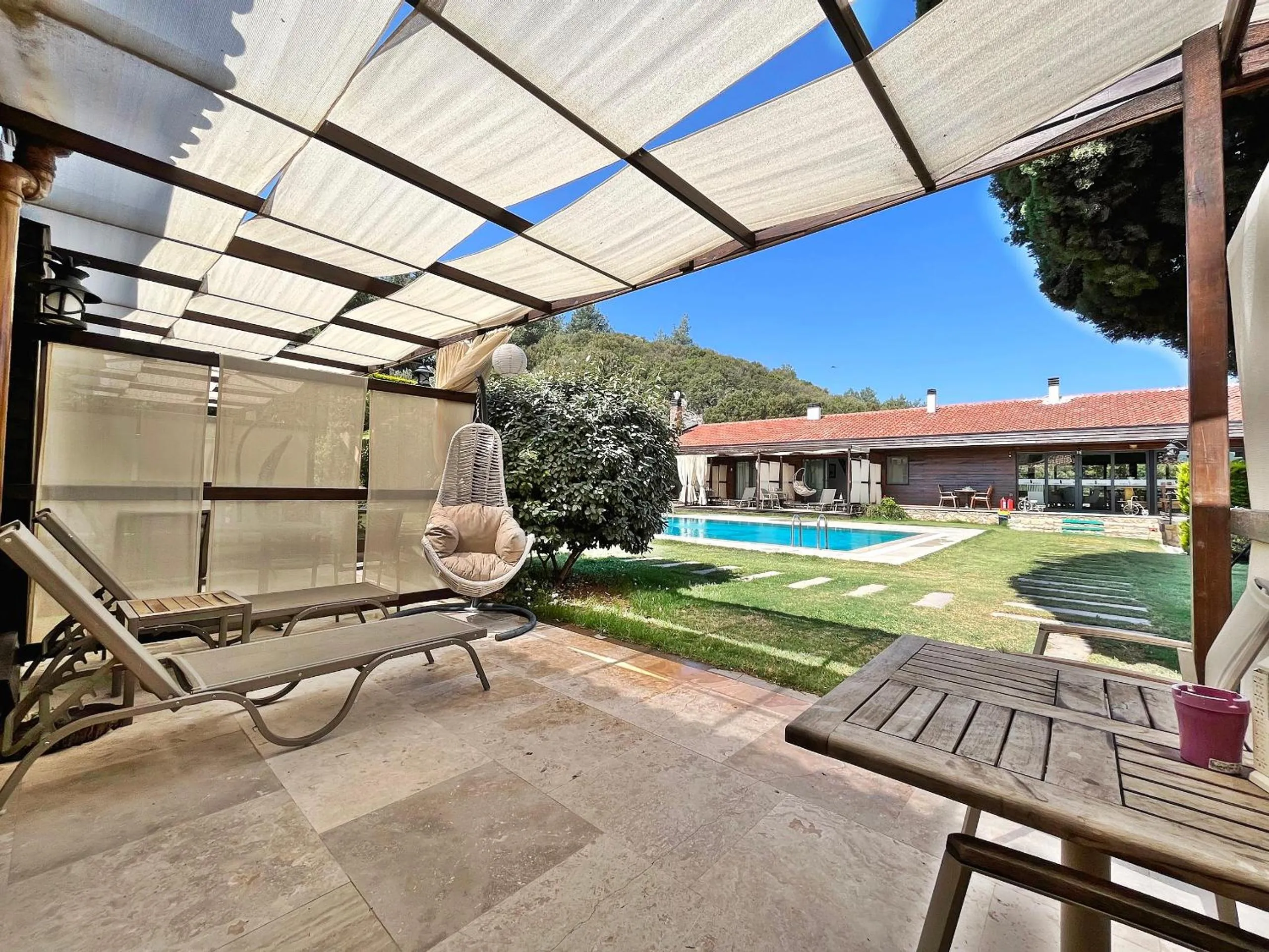 Pool view in Turnaboğazı Çiftlik Evleri