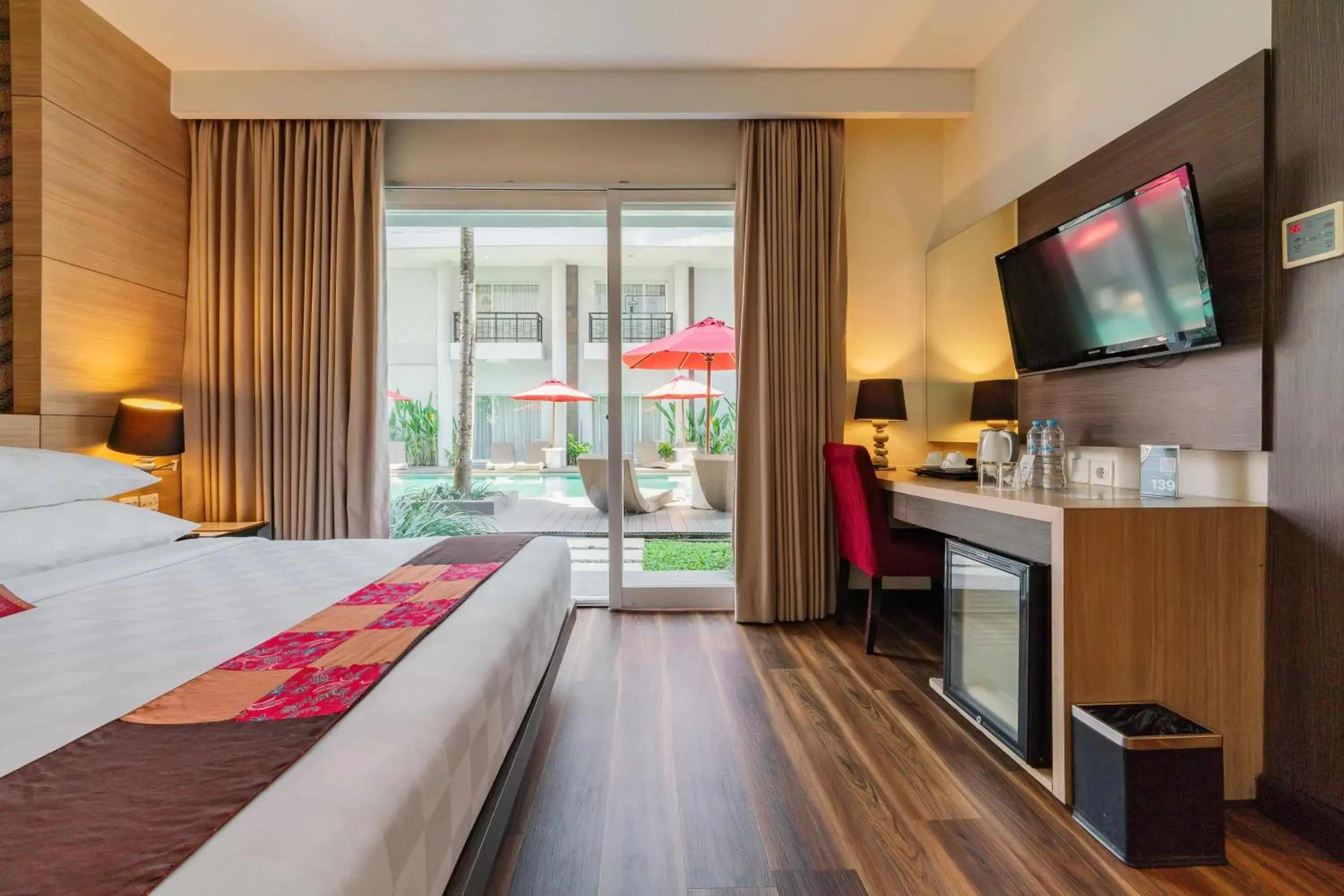 Deluxe Double or Twin Room with Pool Terrace in b Hotel Bali & Spa Deluxe Double or Twin Room with Pool Terrace in b Hotel Bali & Spa