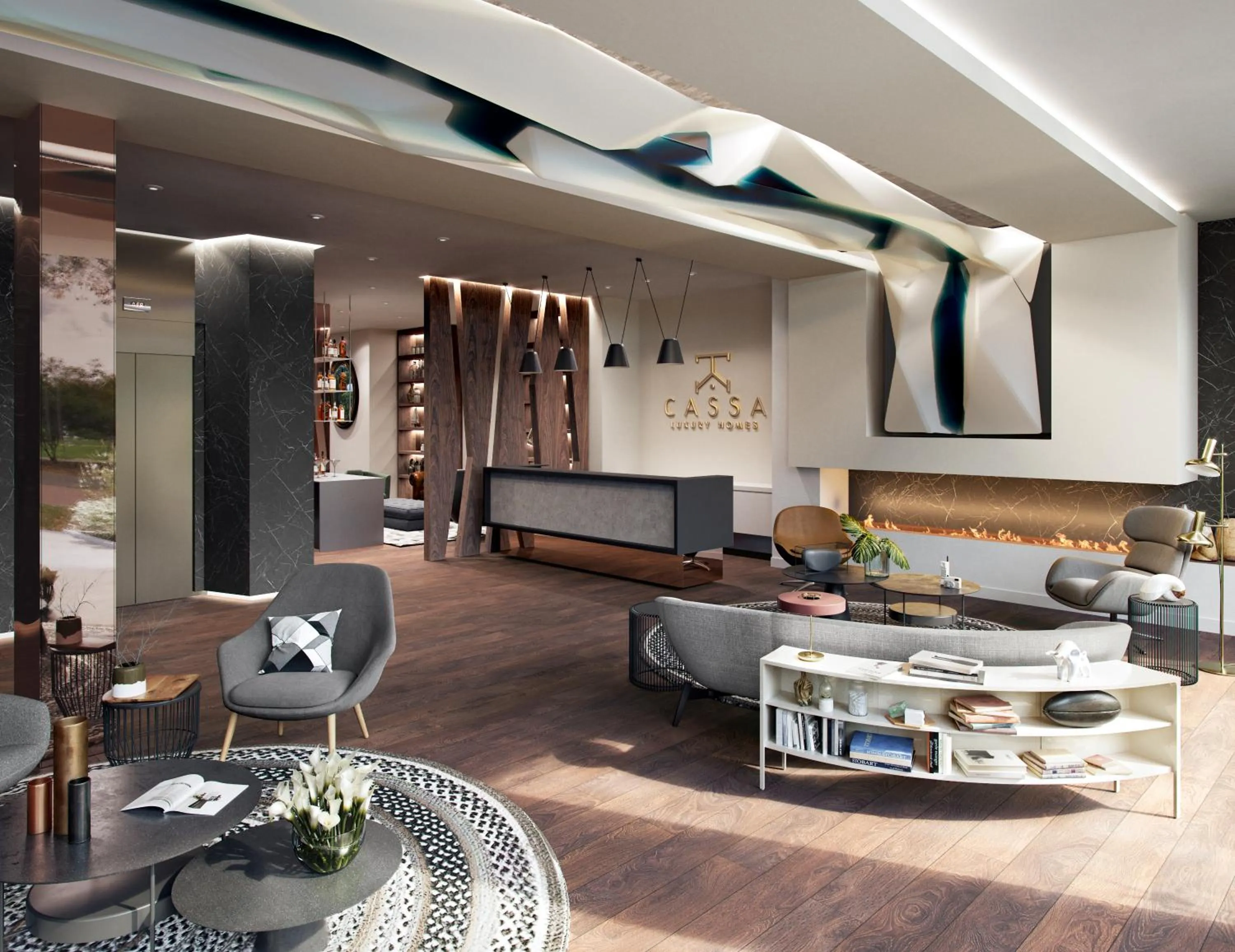 Lobby or reception in Cassa Luxury Homes