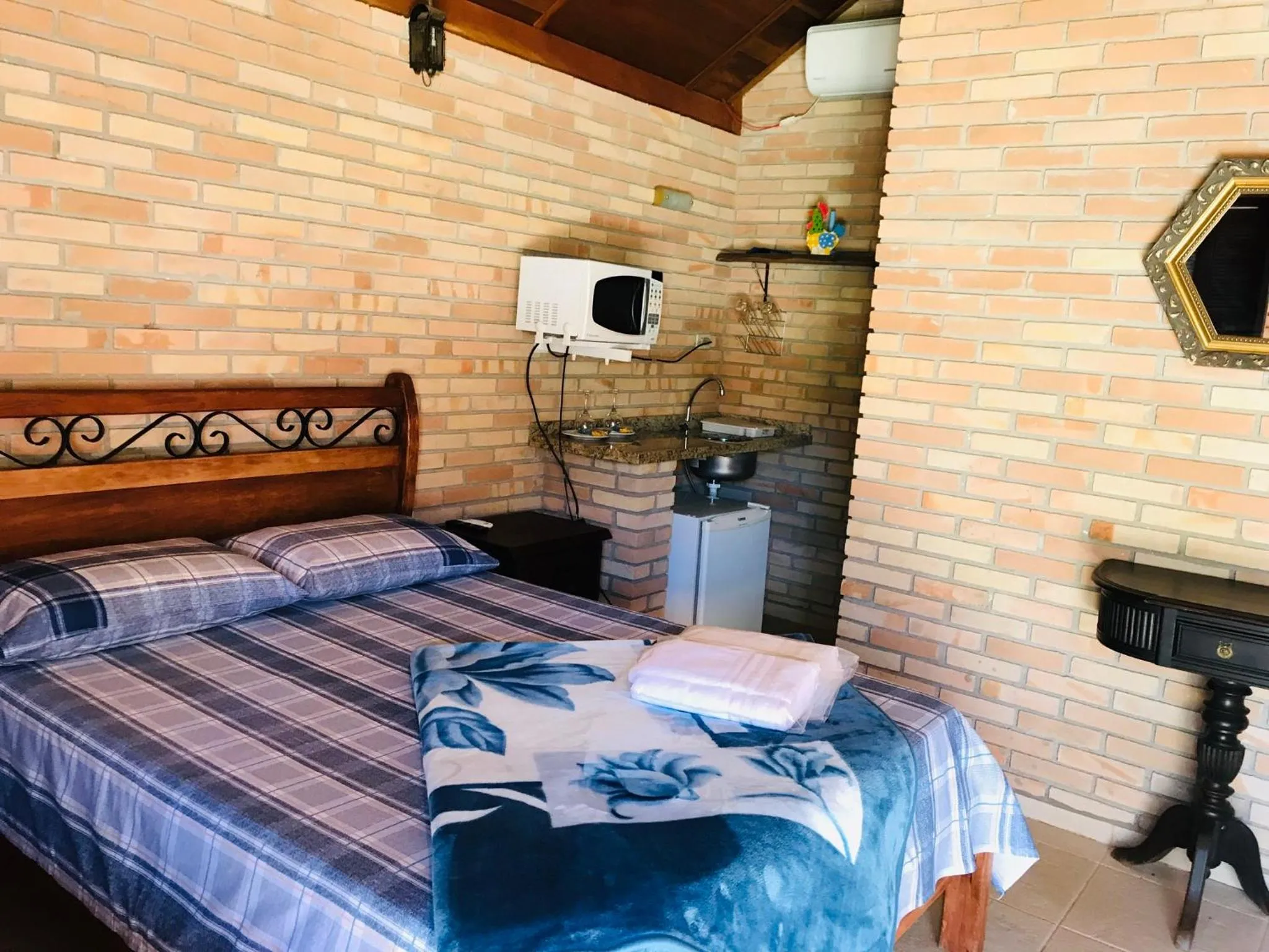 Bed in Chalés Marinelli em São Roque