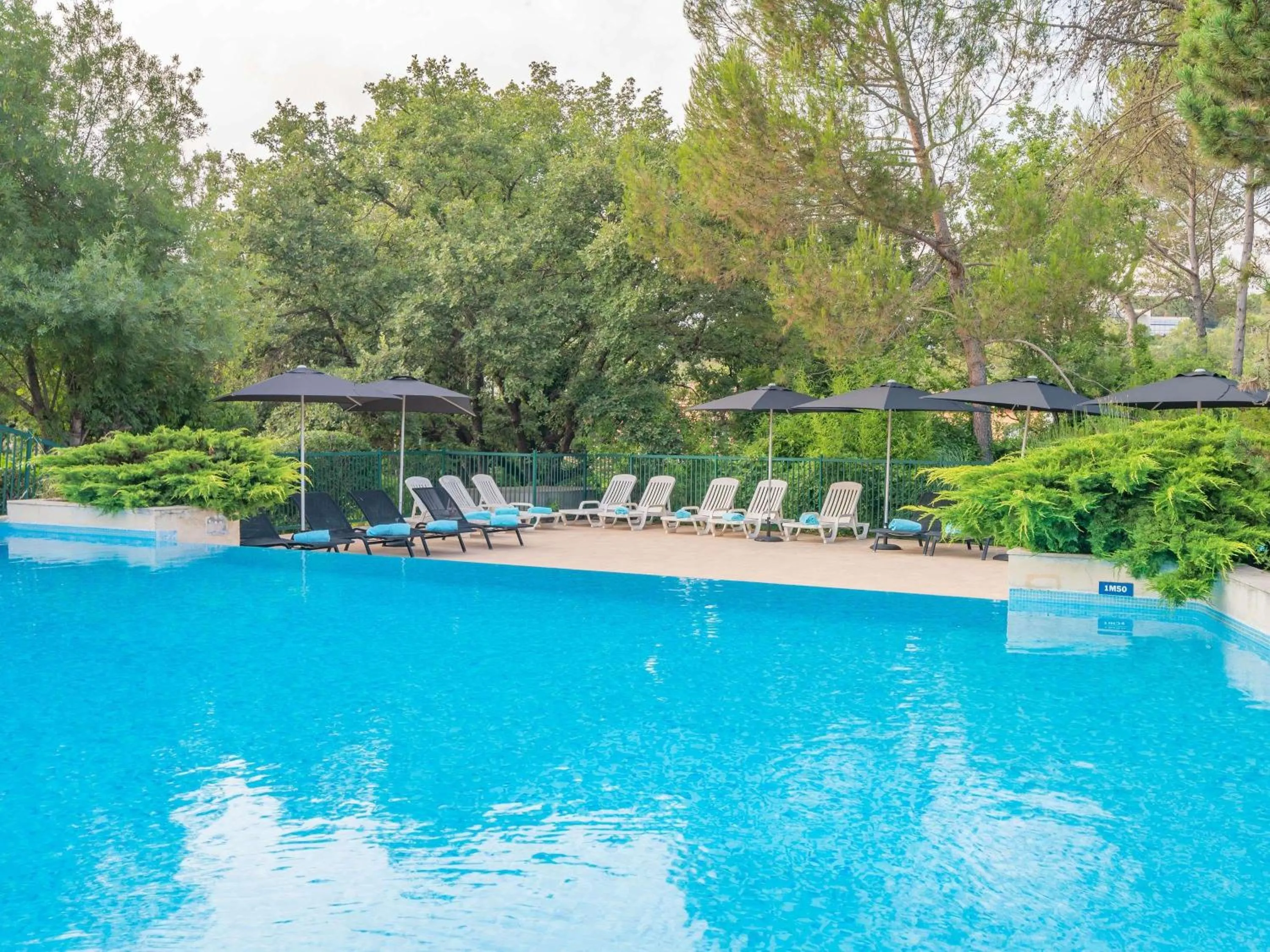 Pool view in ibis Antibes Sophia-Antipolis