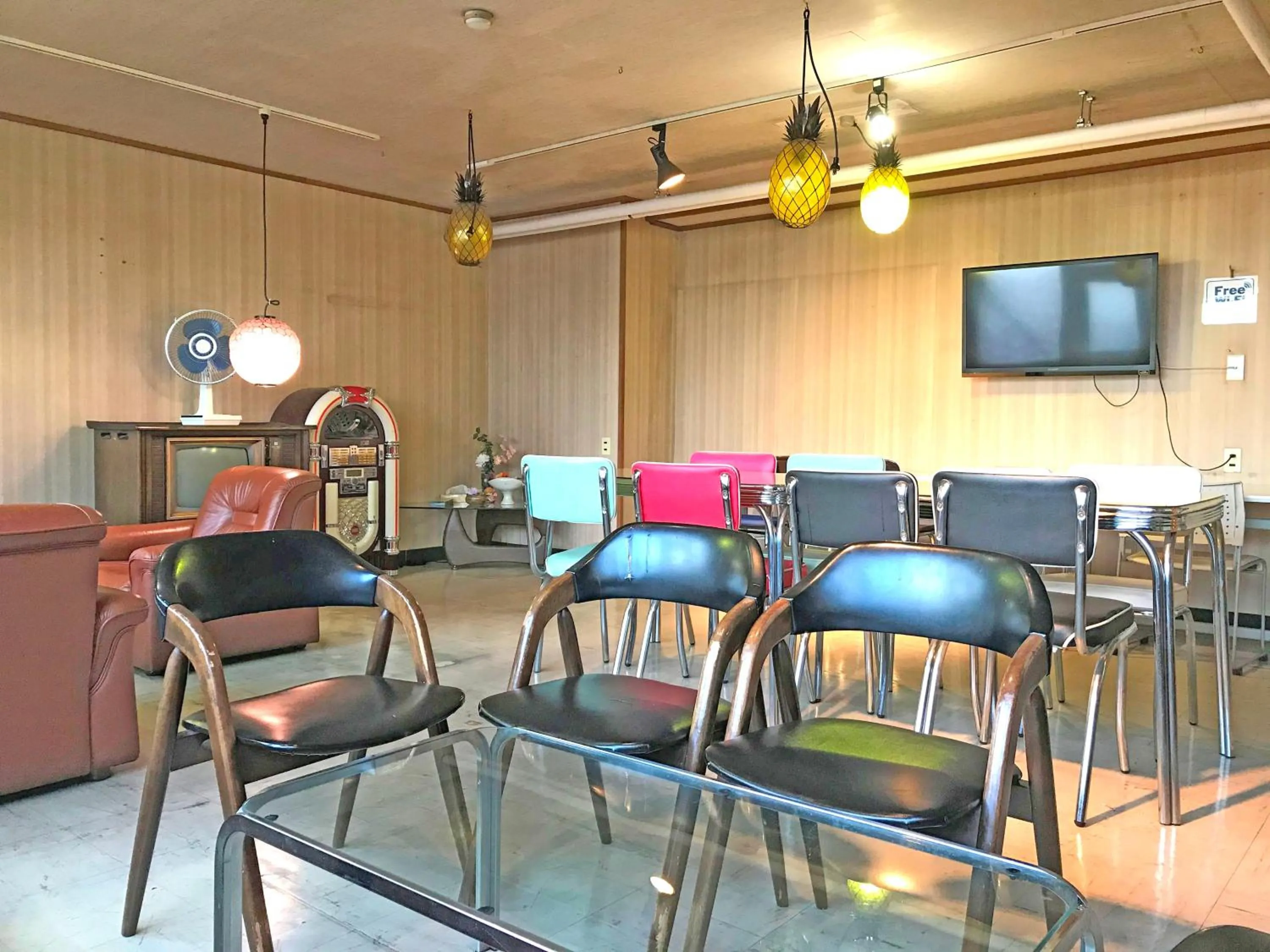 Communal lounge/ TV room in Clover House Sapporo