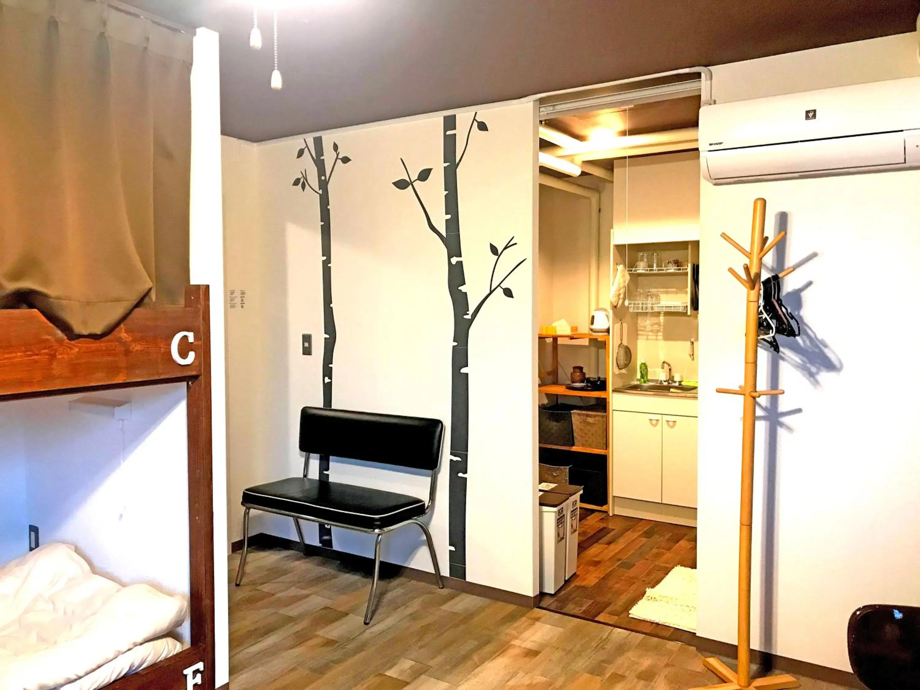 Photo of the whole room, Bed in Clover House Sapporo