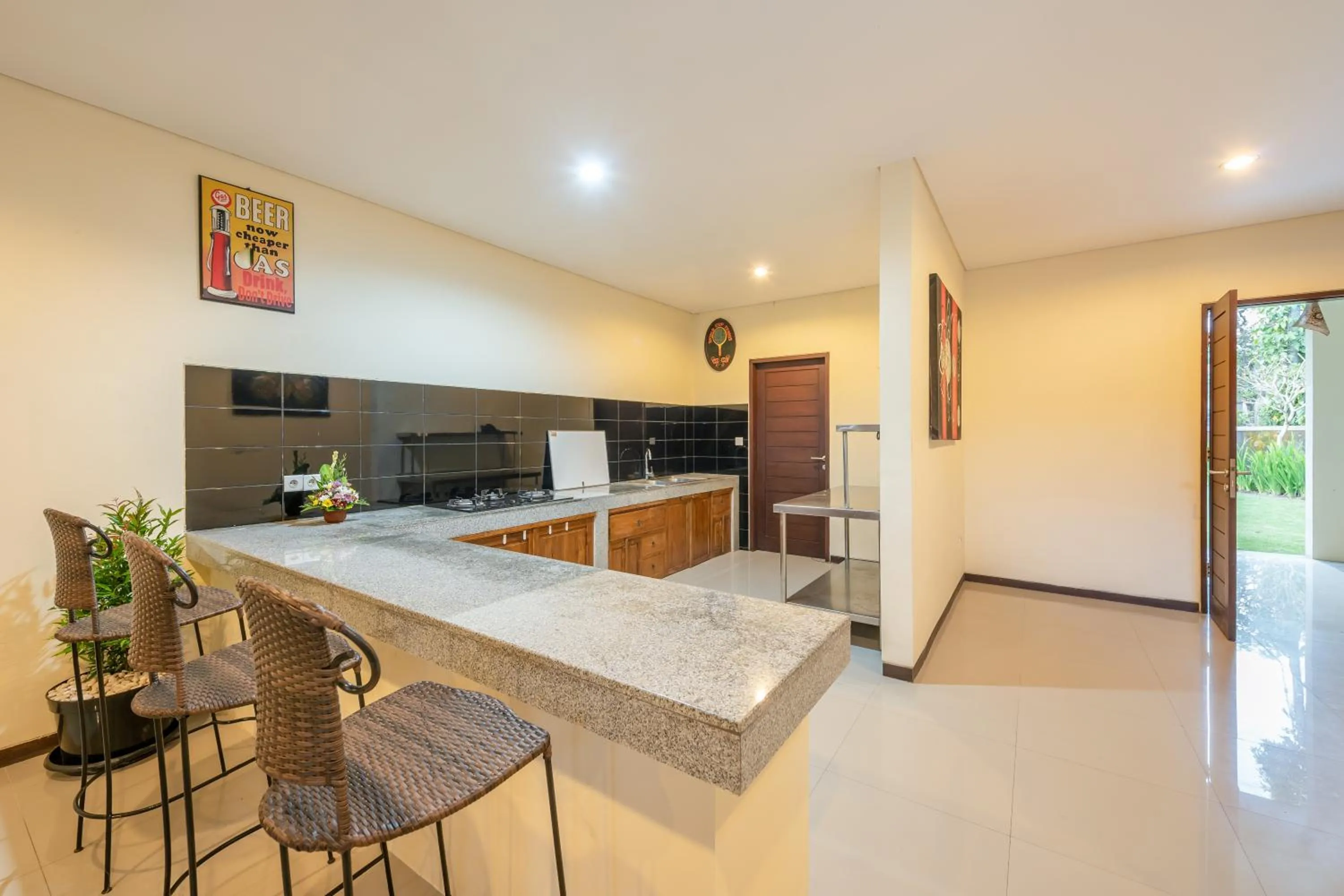 Communal kitchen in Mardika Private Villa