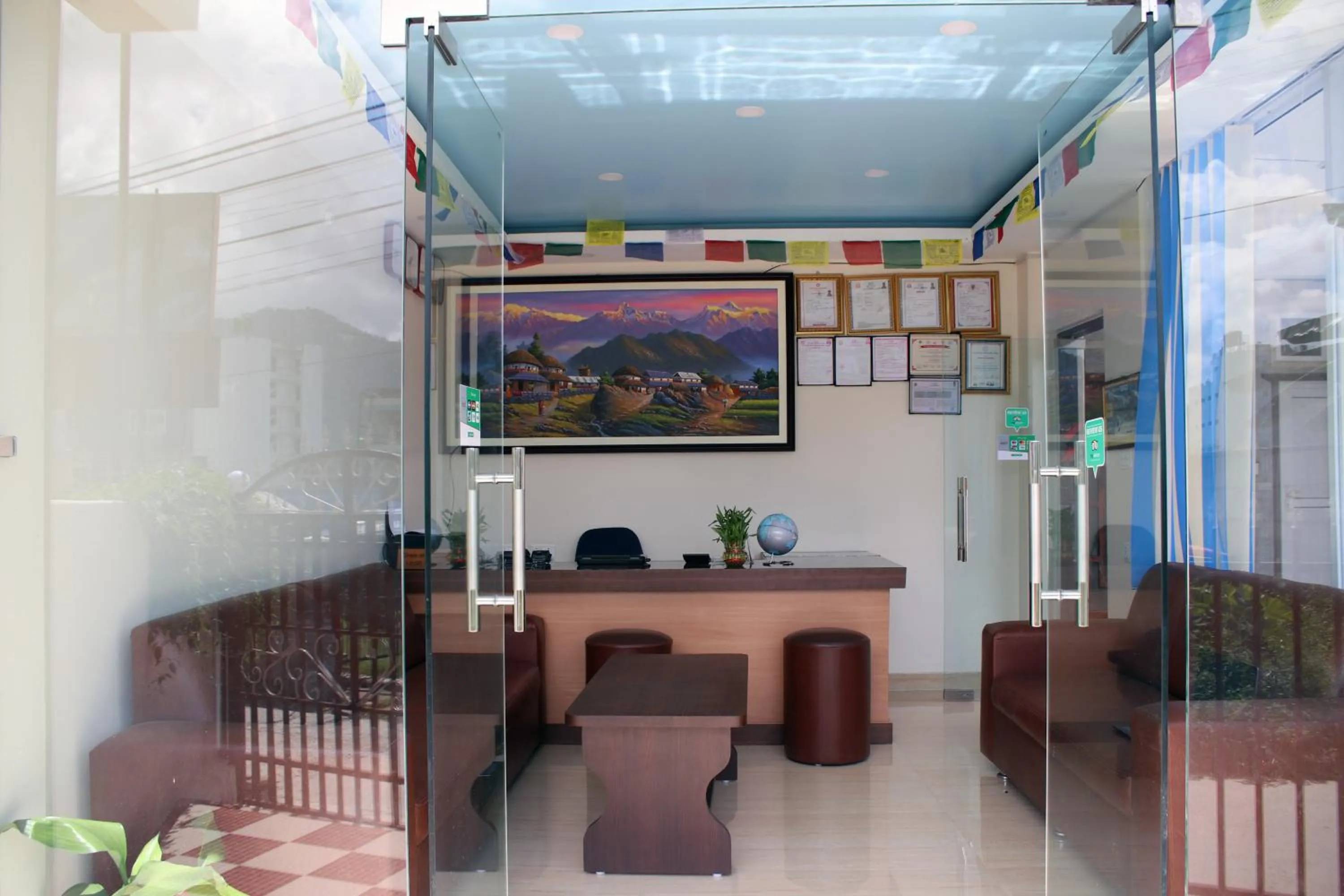 Lobby or reception in Pokhara Tourist Home