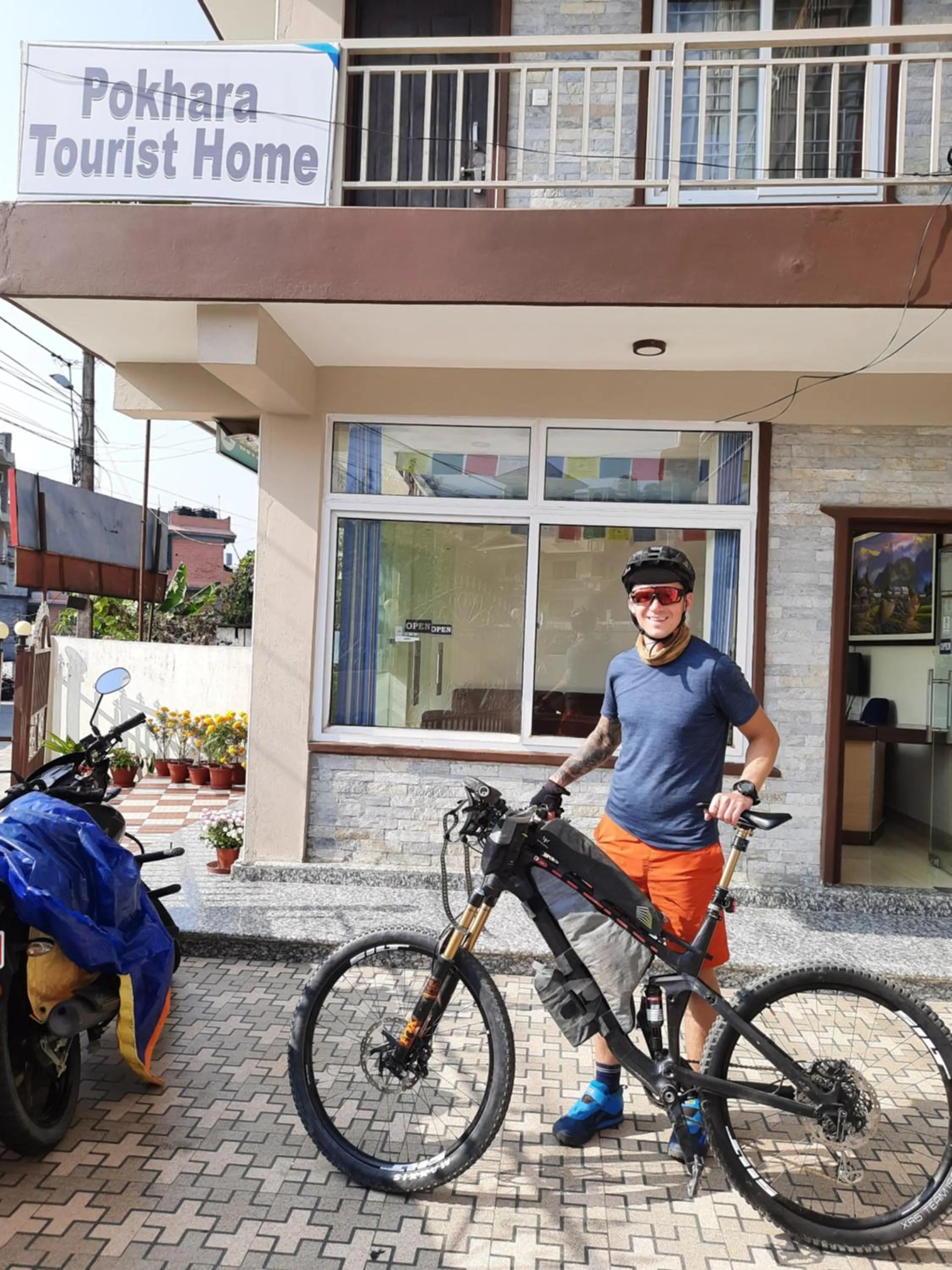 Facade/entrance in Pokhara Tourist Home