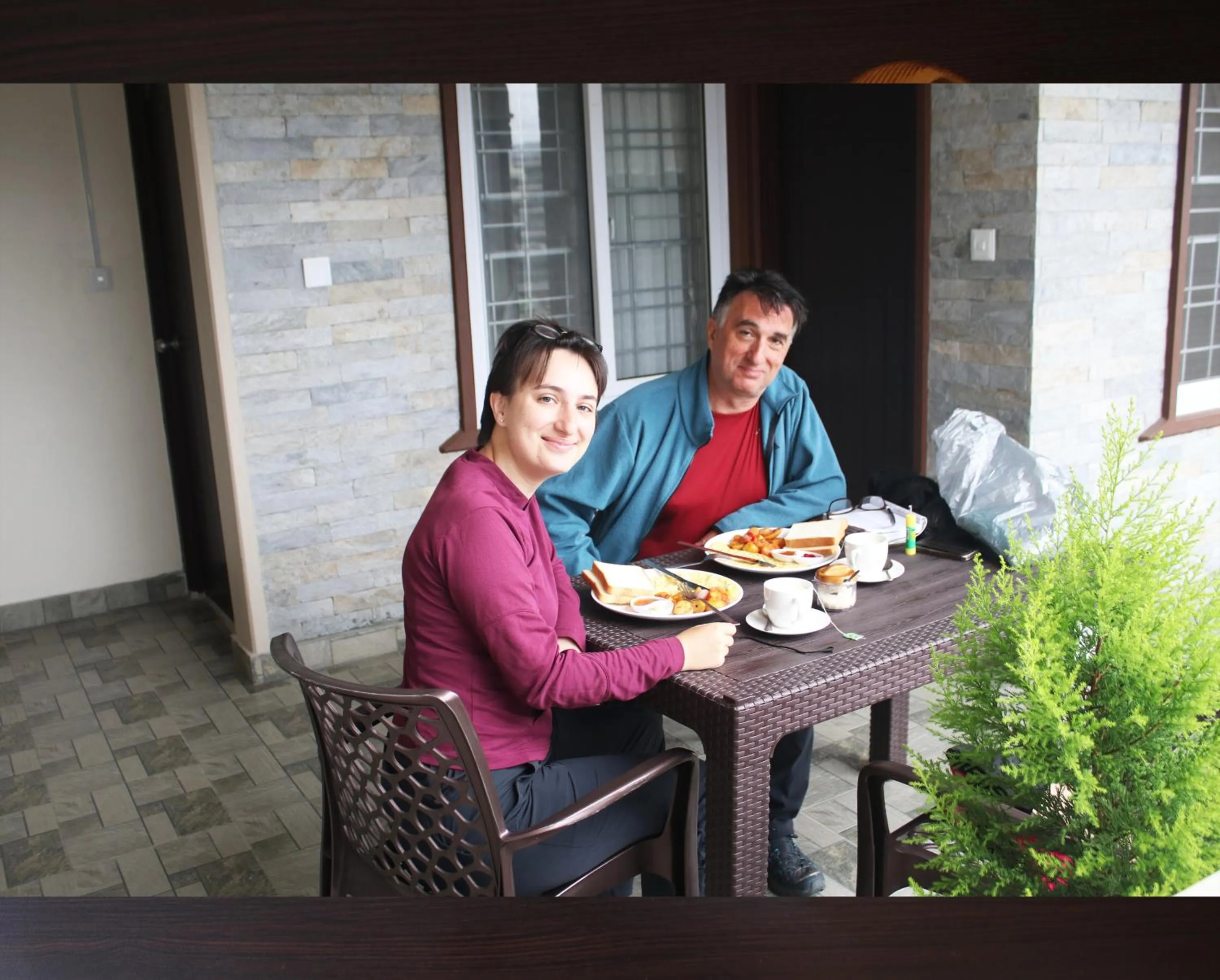 group of guests in Pokhara Tourist Home