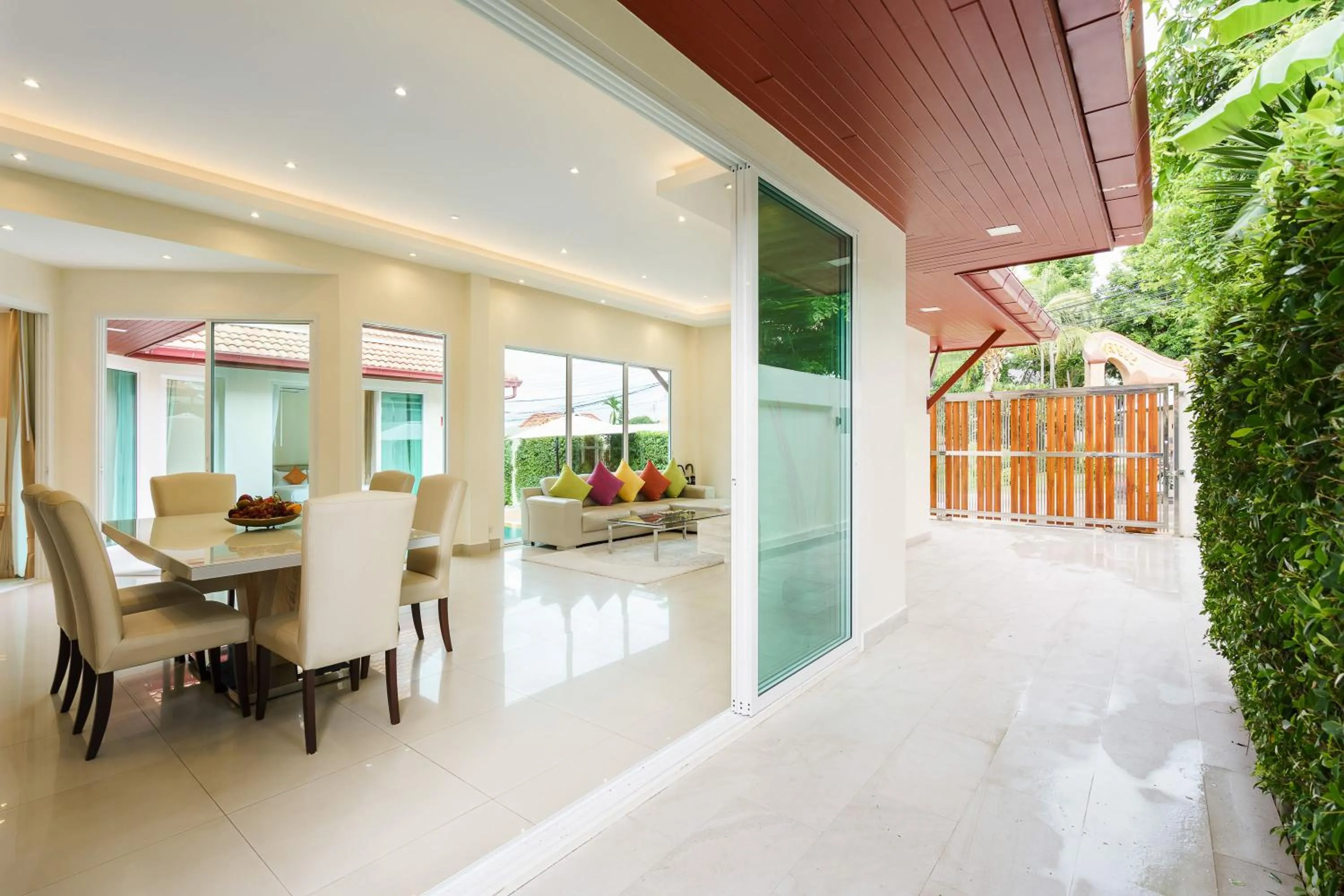 Dining area in Luxury Pool Villa A14 3BR 6-8 Persons