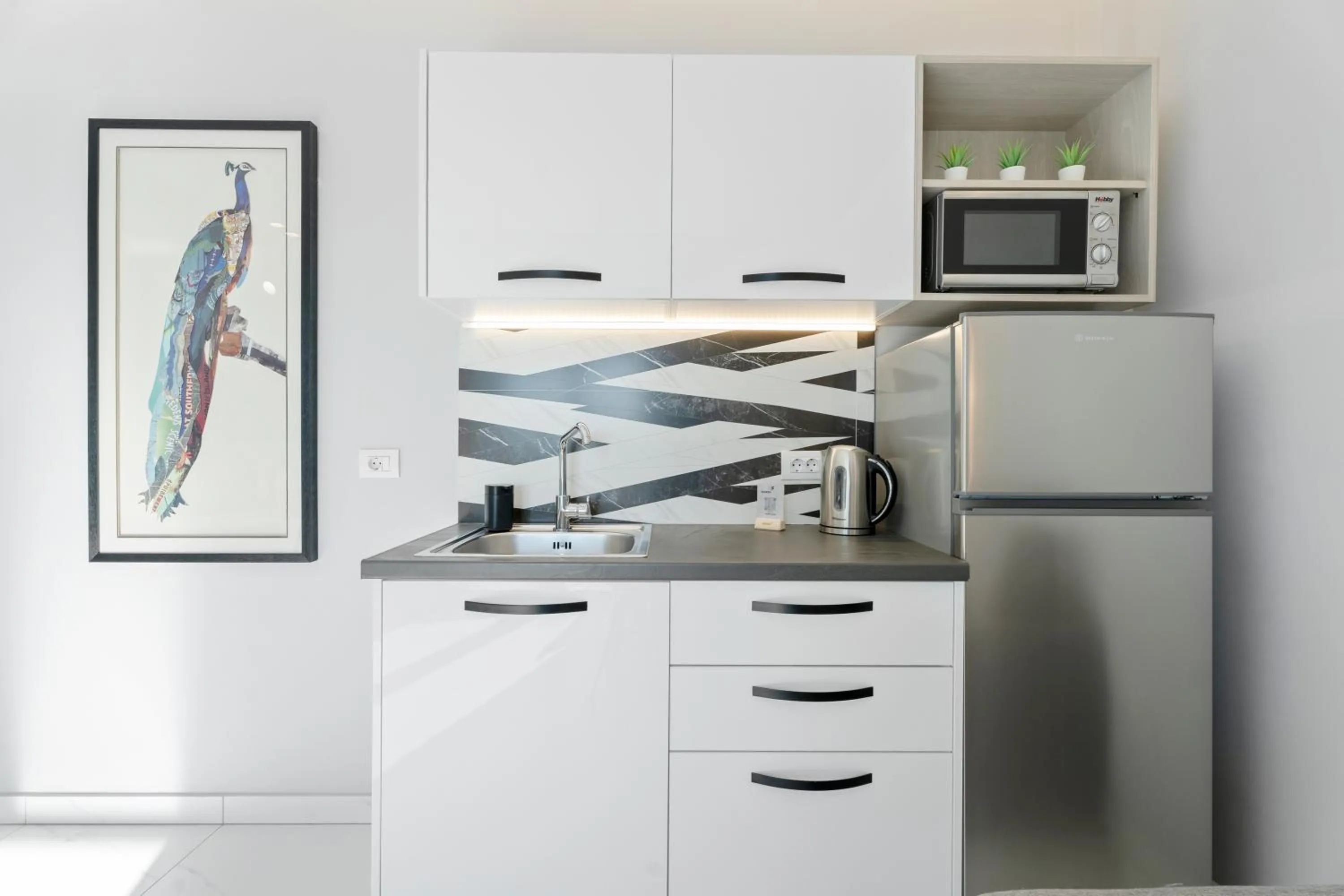 Kitchen or kitchenette in Frunze Luxury Apartments